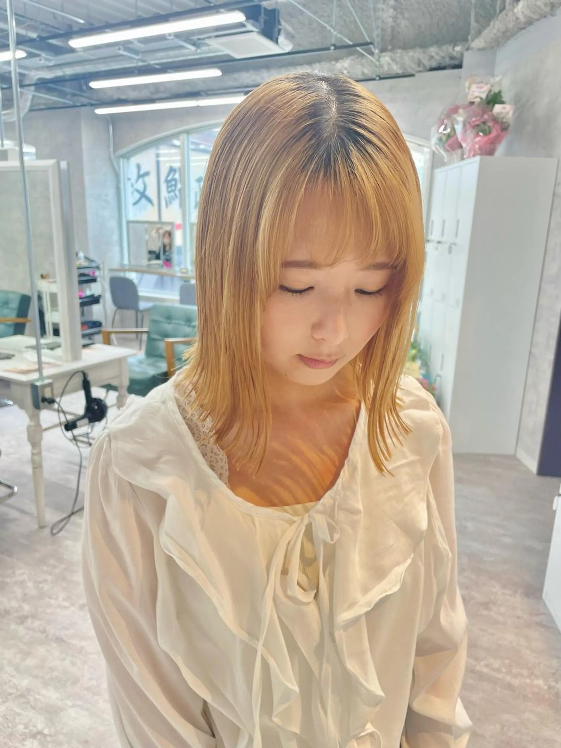 ミディアム カット ヘアカラー トリートメント ヘアセット limit陽平 ショート/ボブのヘアスタイル