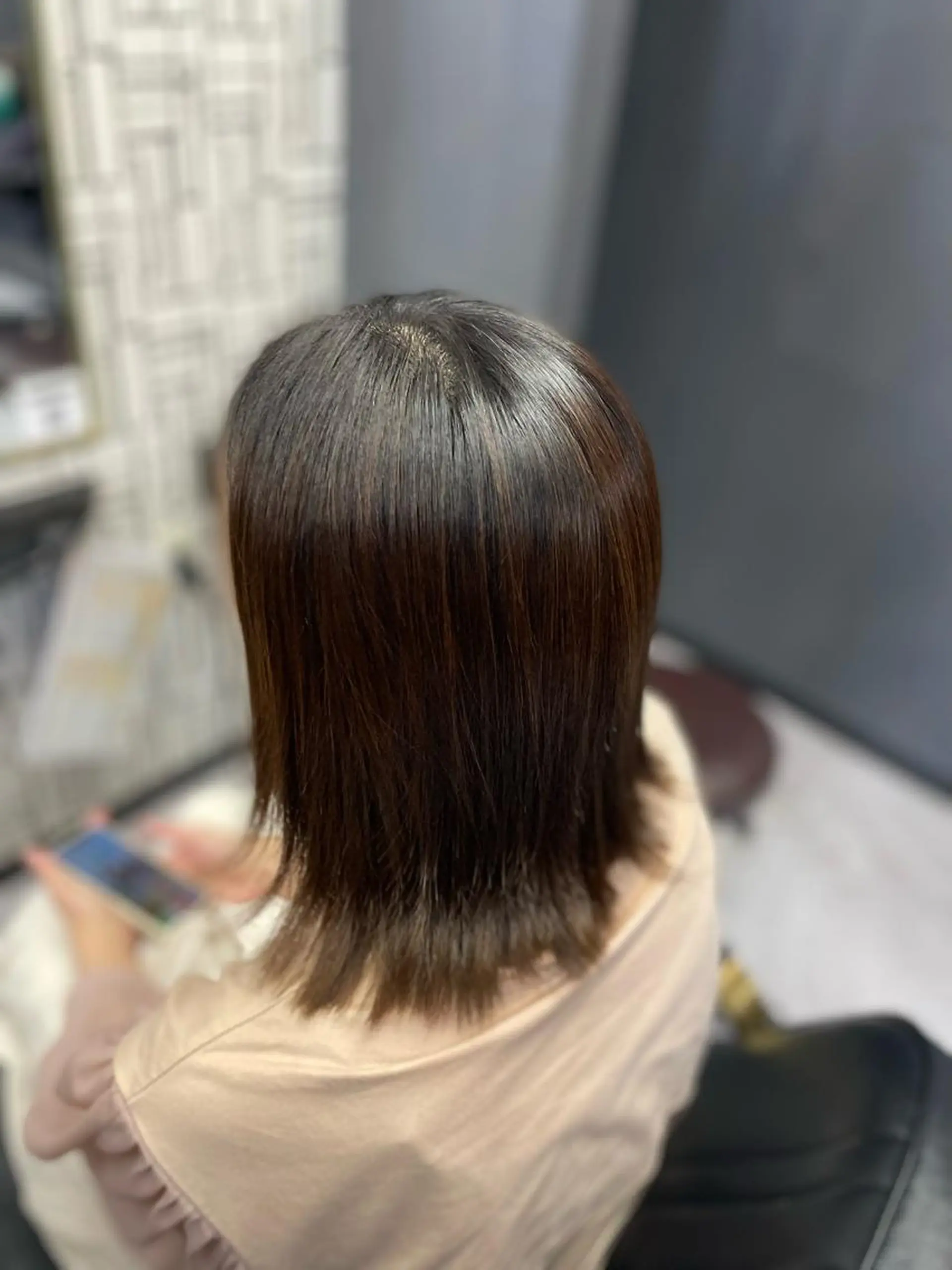 ミディアム 縮毛矯正 トリートメント カット 縮毛矯正 トリートメント 篠原 侑作のヘアスタイル