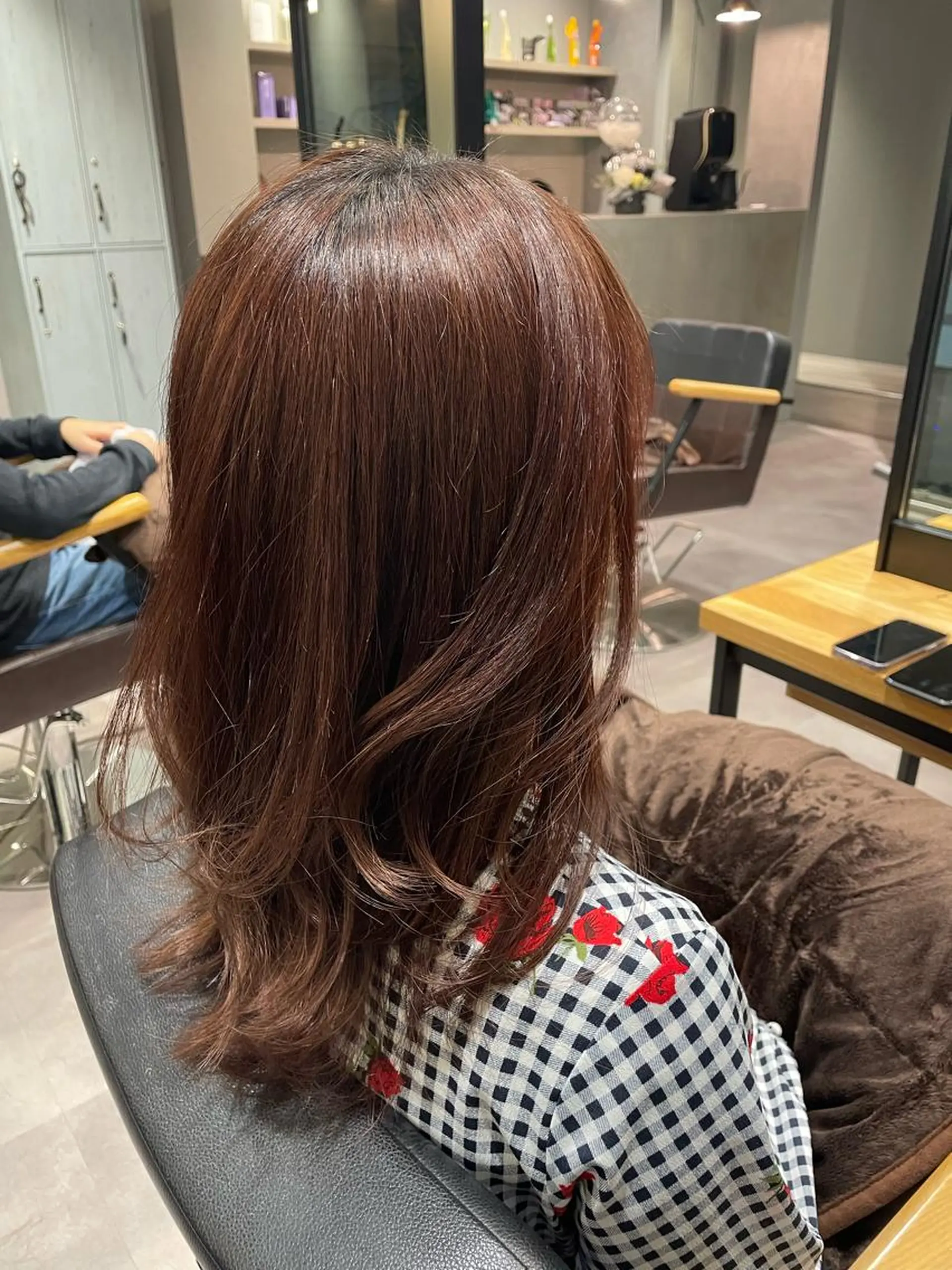 セミロング ヘアカラー 韓国風/オシャレ /縮毛矯正/滝口琴未のヘアスタイル