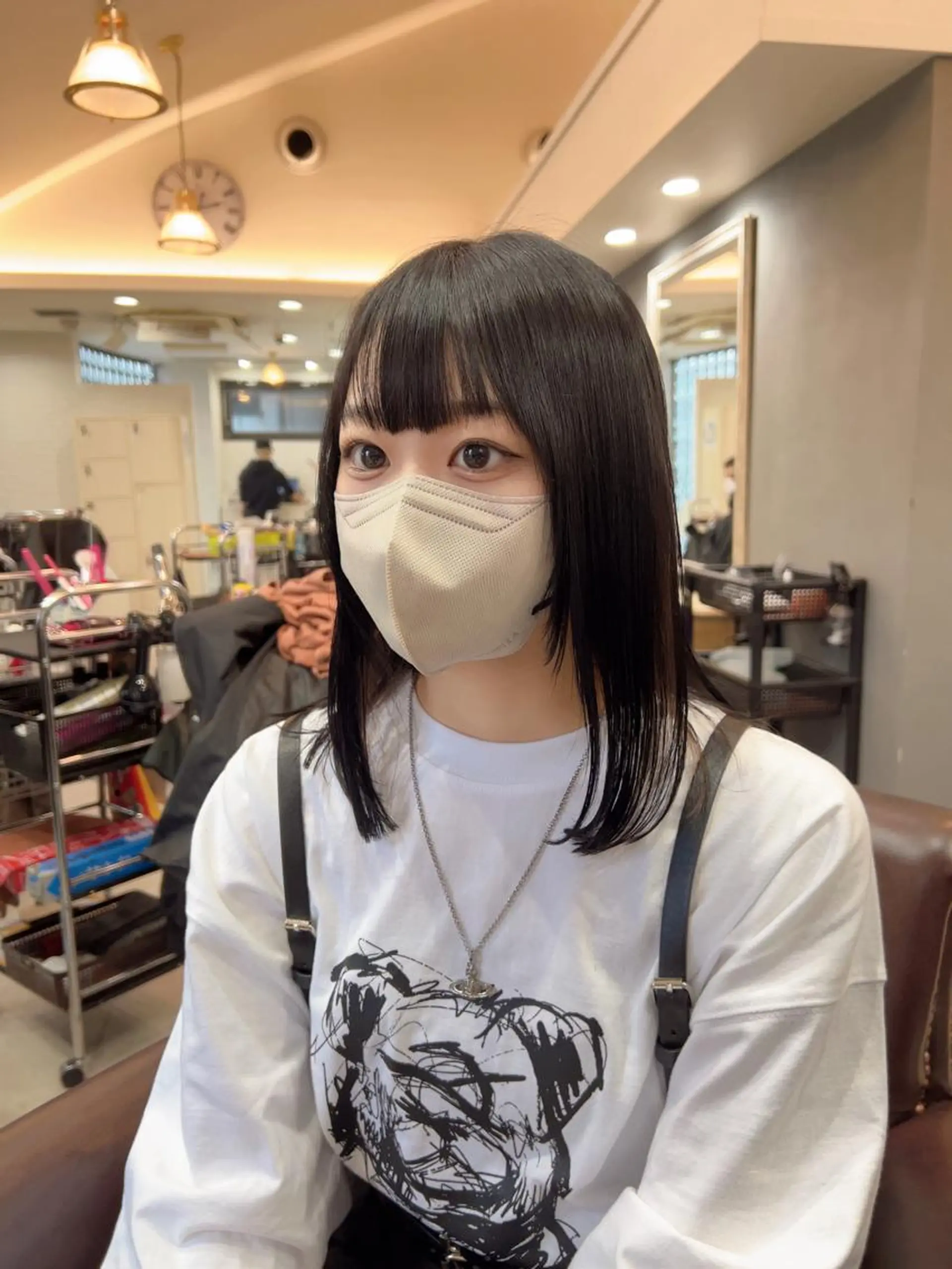 セミロング カラー カット ヘアカラー トリートメント 髪質改善ストレート Kantaのヘアスタイル