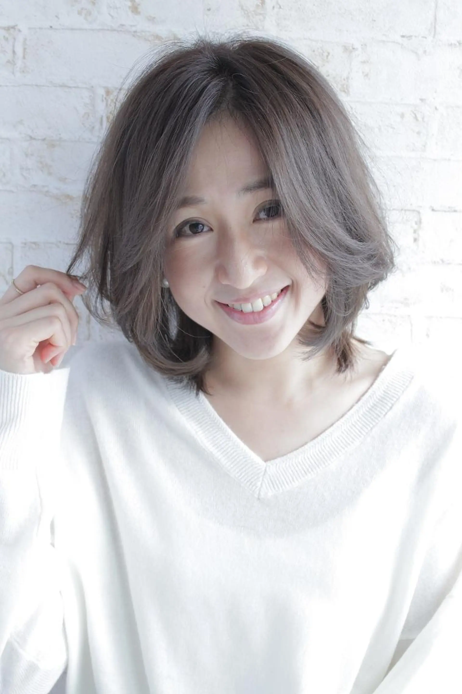 ミディアム 角 大輔のヘアスタイル