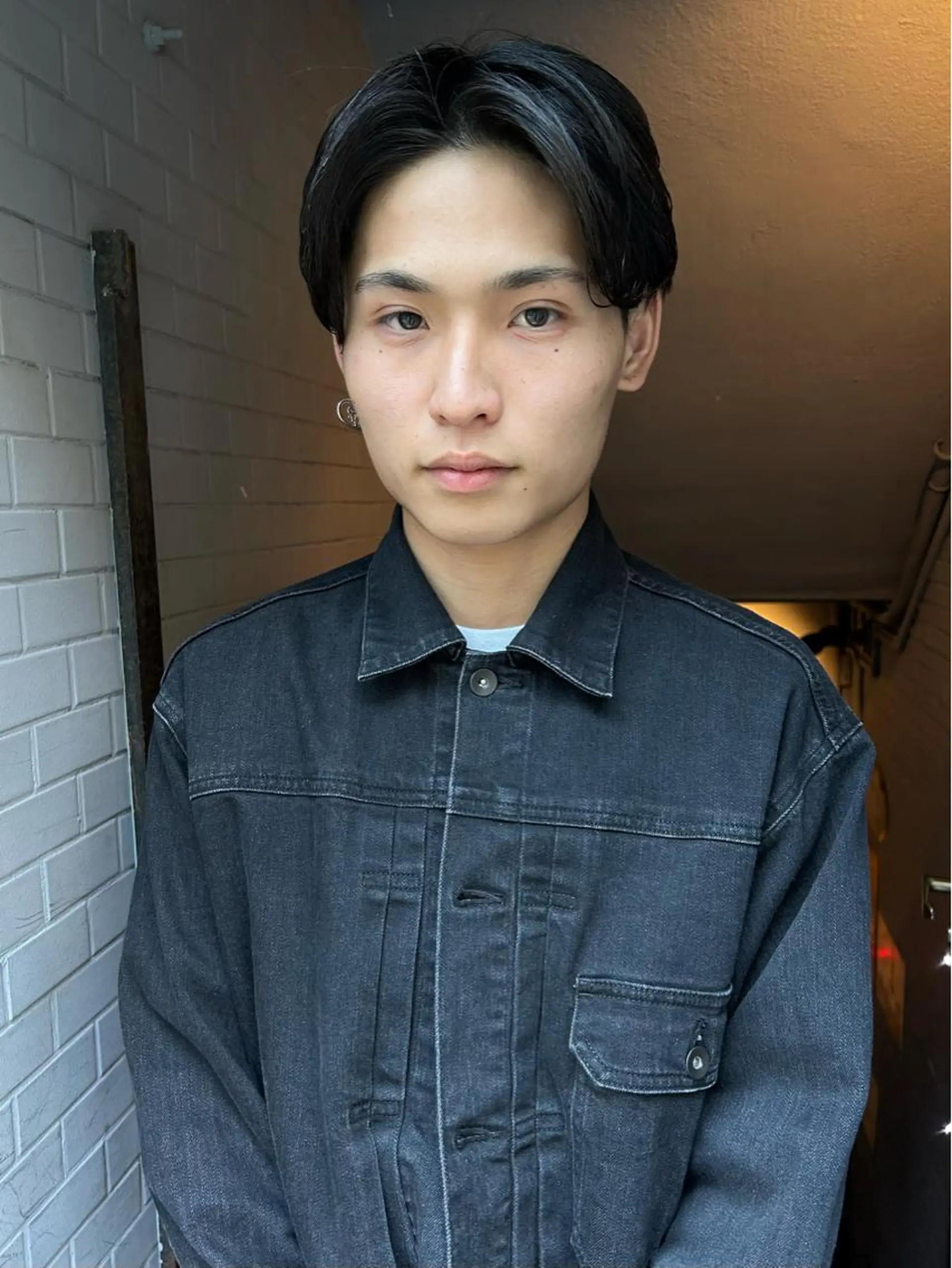 ショート メンズ メンズブリーチ センターパート メンズハイライト メンズインナーカラー メンズパーマ カット charme所属・💈メンズ特化美容師 ✂︎伊藤大輝💈のヘアスタイル