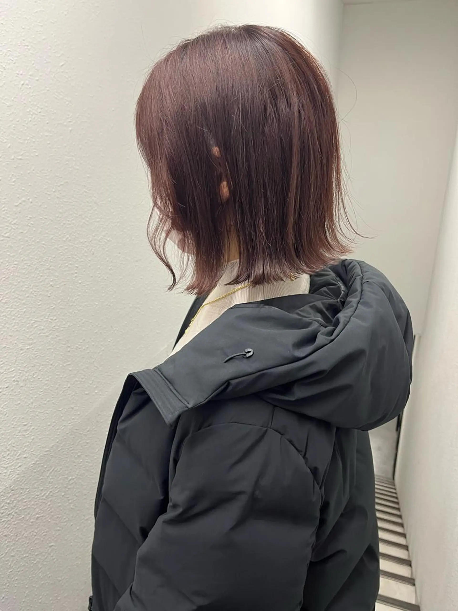 ミディアム カット ヘアカラー トリートメント 💗レイヤーショート ボブ艶髪/竜也💗のヘアスタイル