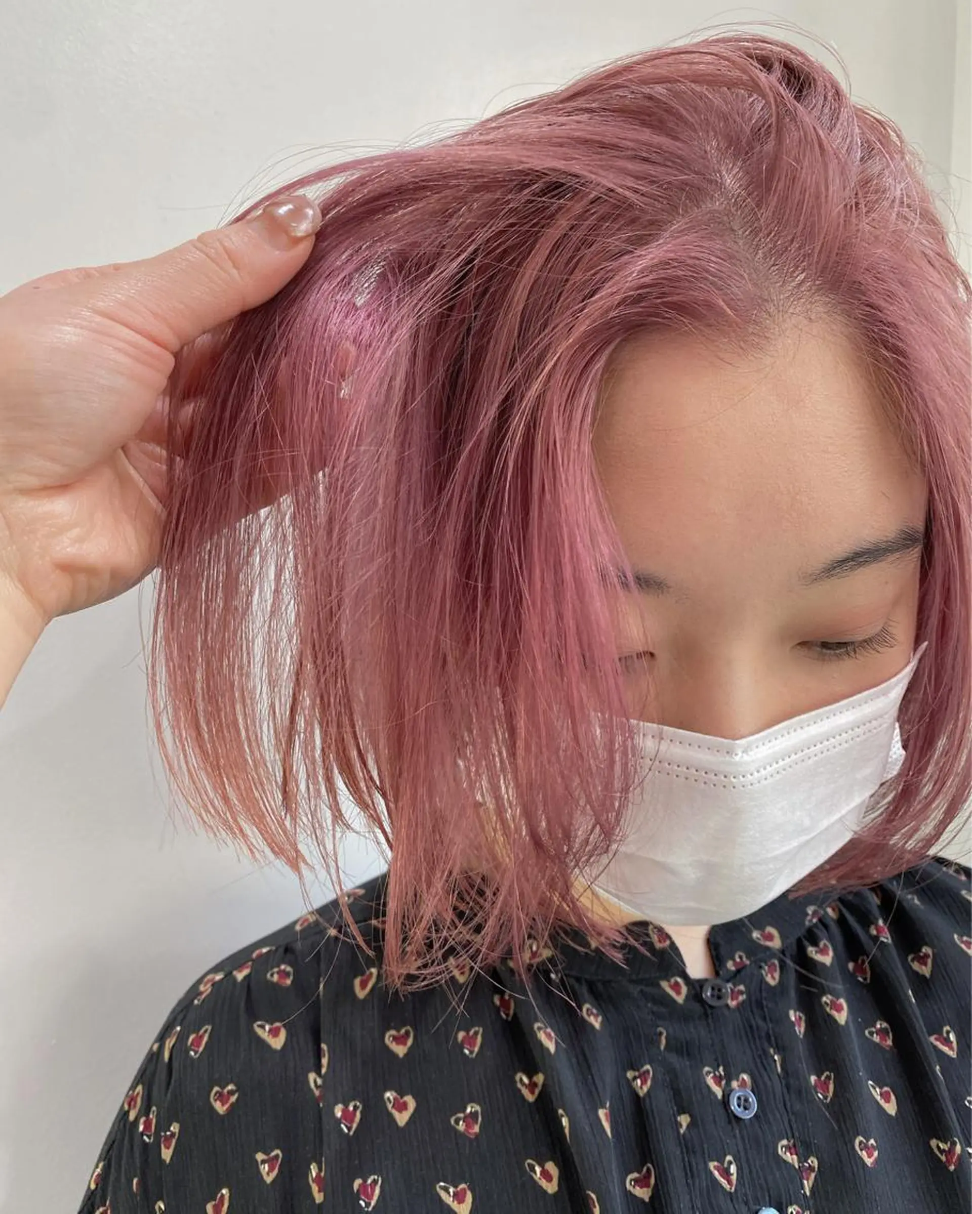 ミディアム カット ヘアカラー トリートメント ୨୧柔らかいカラー nozomi ୨୧のヘアスタイル