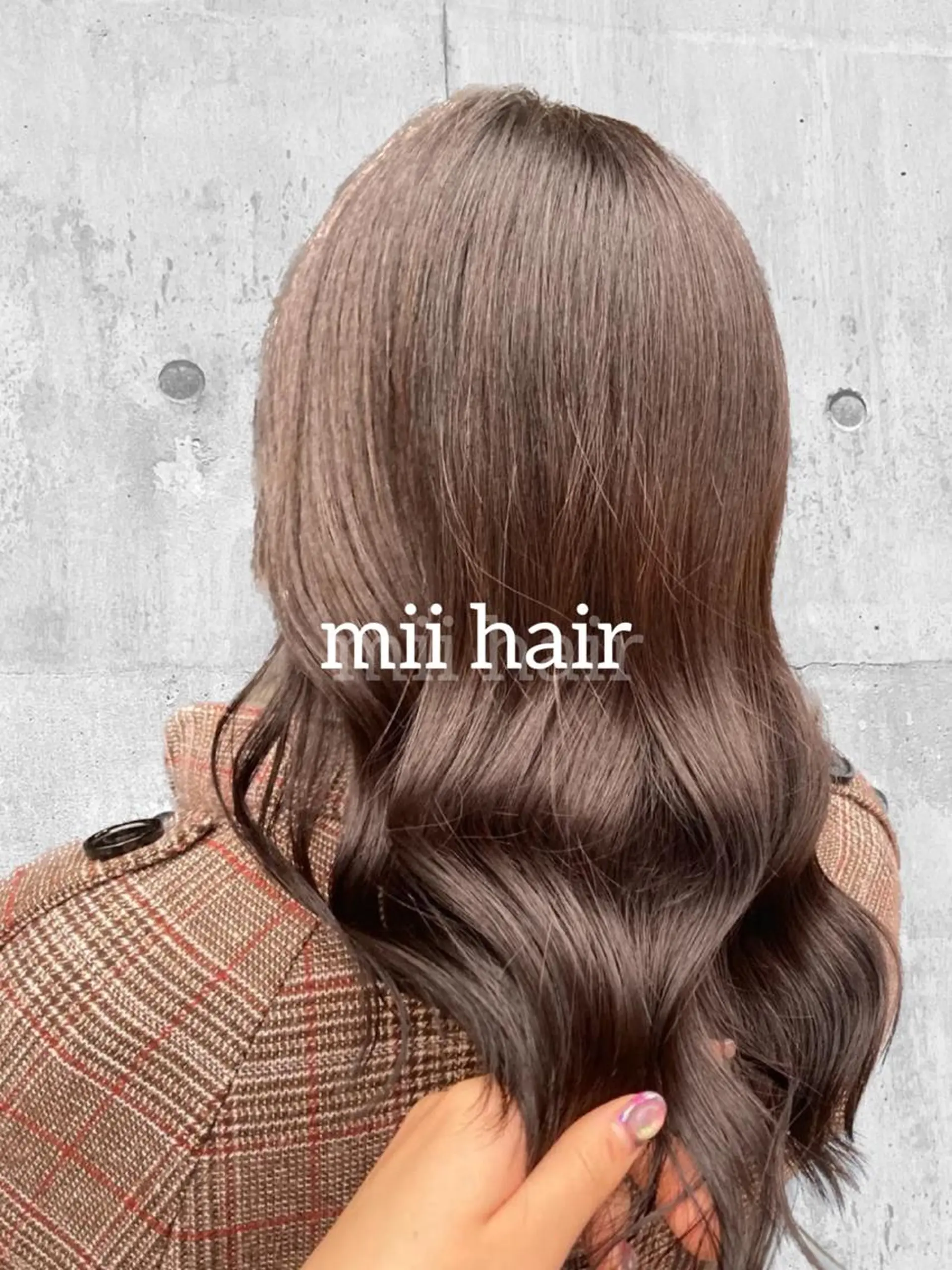 ミディアム カラー グレージュ Miku❇️ フェイスレイヤーのヘアスタイル