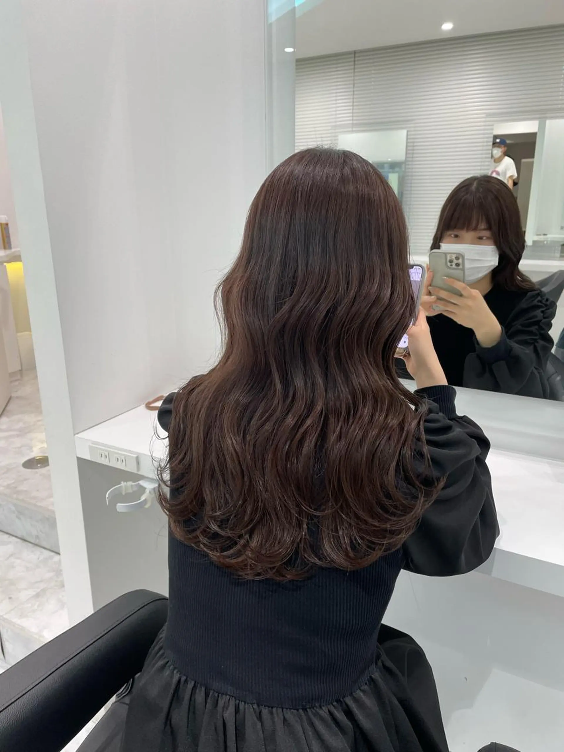 セミロング カラー ヘアアレンジ ブラウンカラー トリートメント カット ヘアカラー 髪質改善/ハイトーン /新宿/Takutoのヘアスタイル