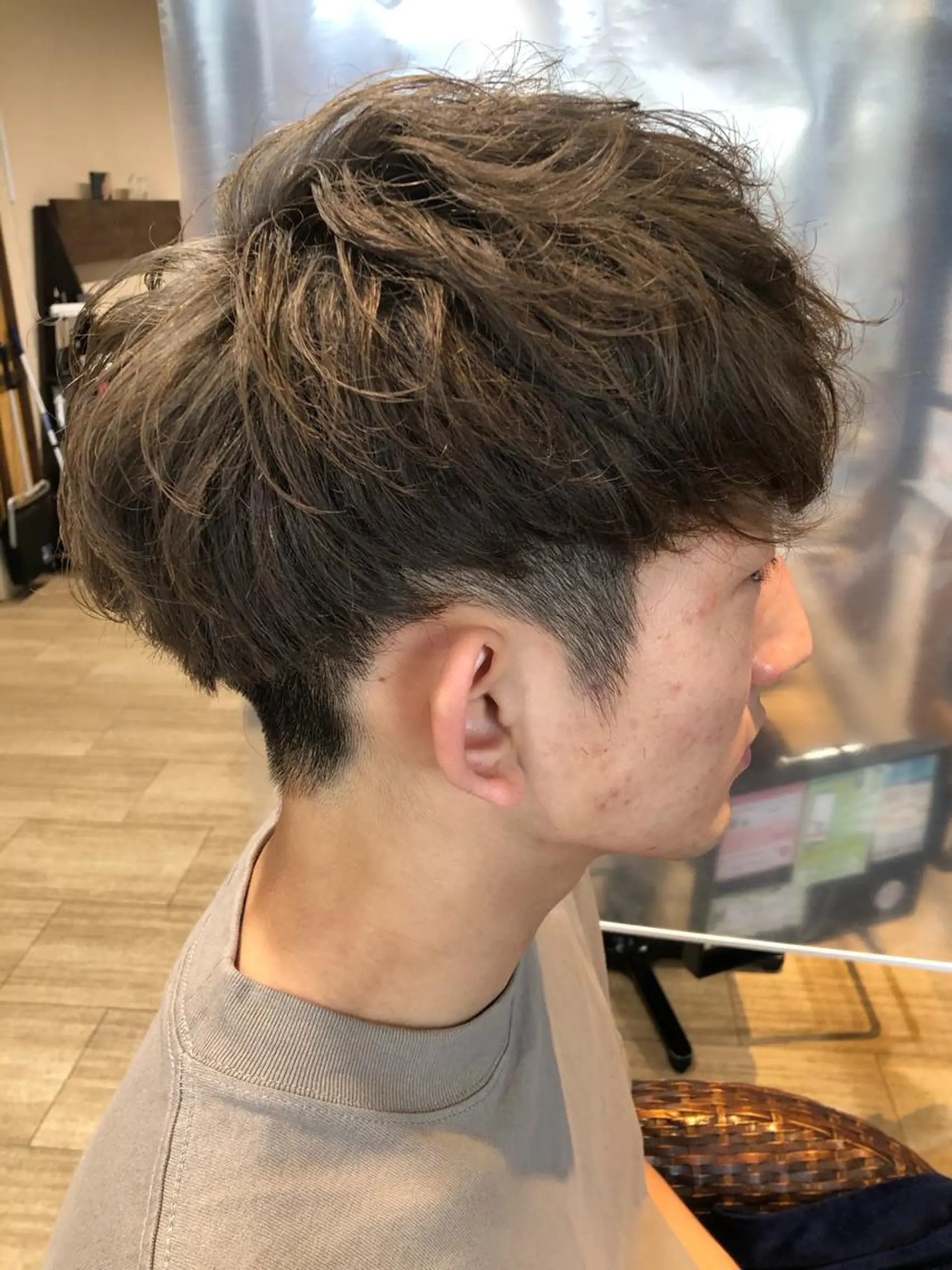 ショート カラー メンズ パーマ/ハイトーン スパイキー/神田正紀のヘアスタイル