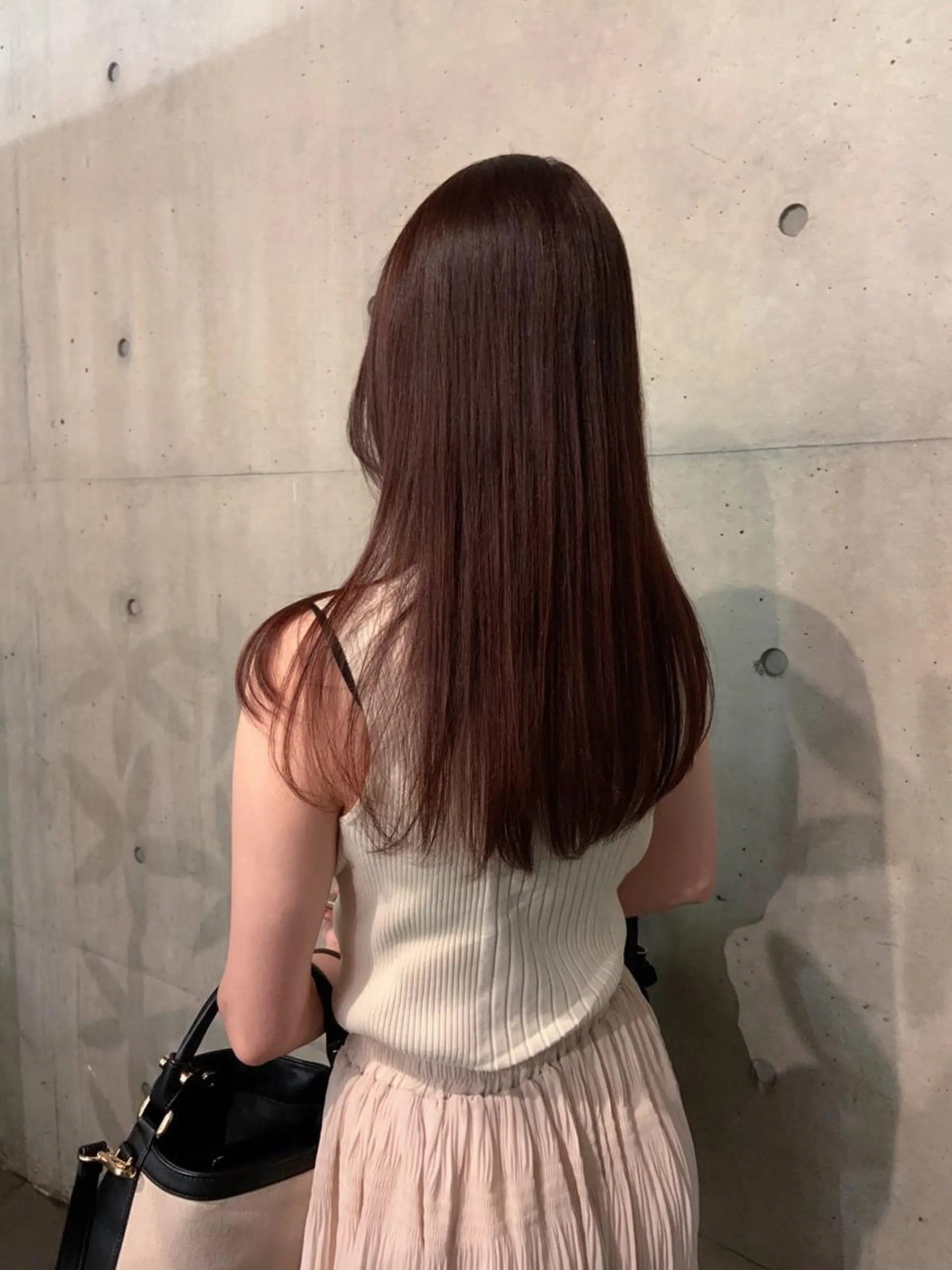 ロング トリートメント 透明感カラー 大人グレージュ有村のヘアスタイル