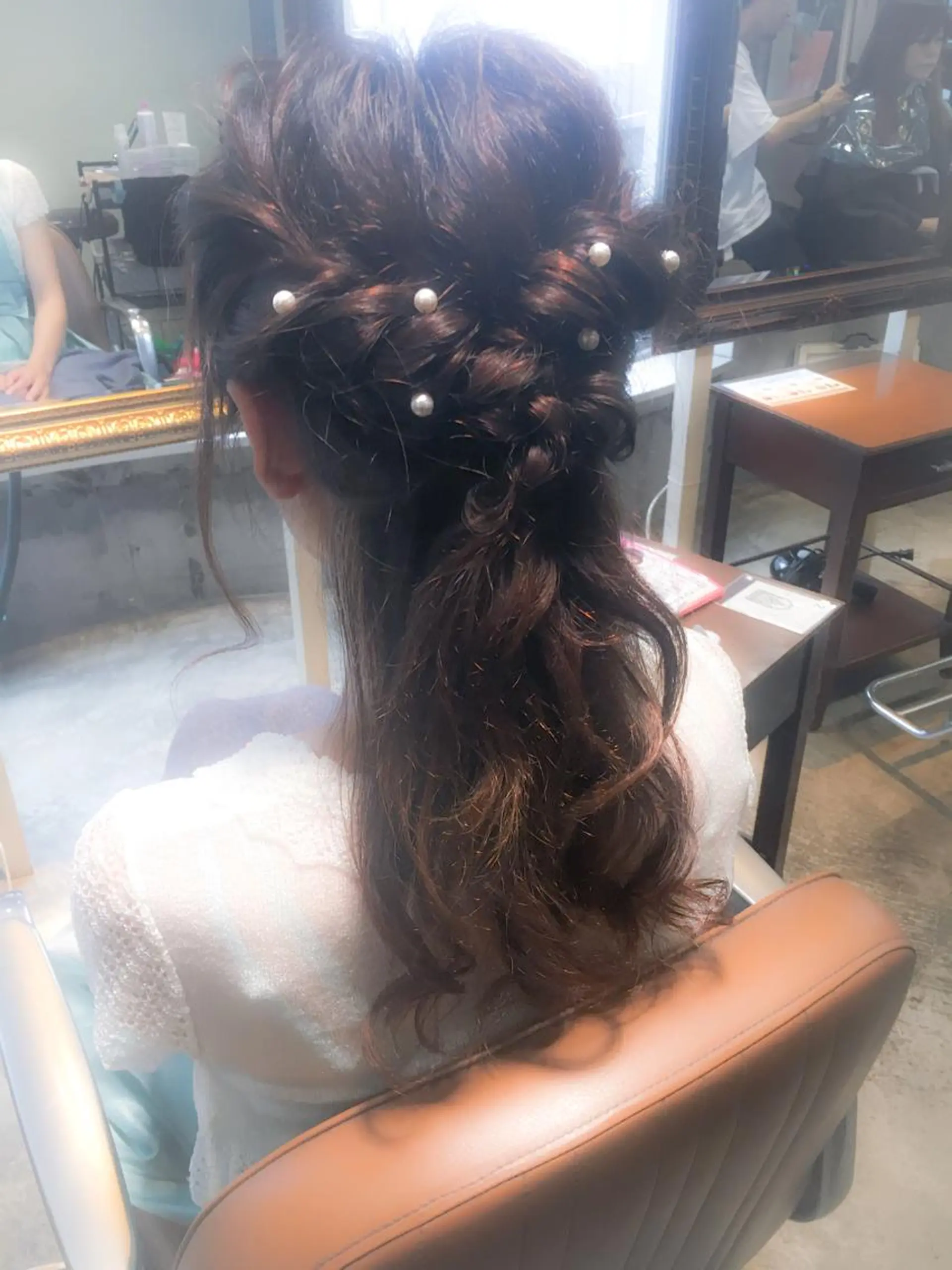 ヘアアレンジ ハーフアップ 北條 優輝のヘアスタイル