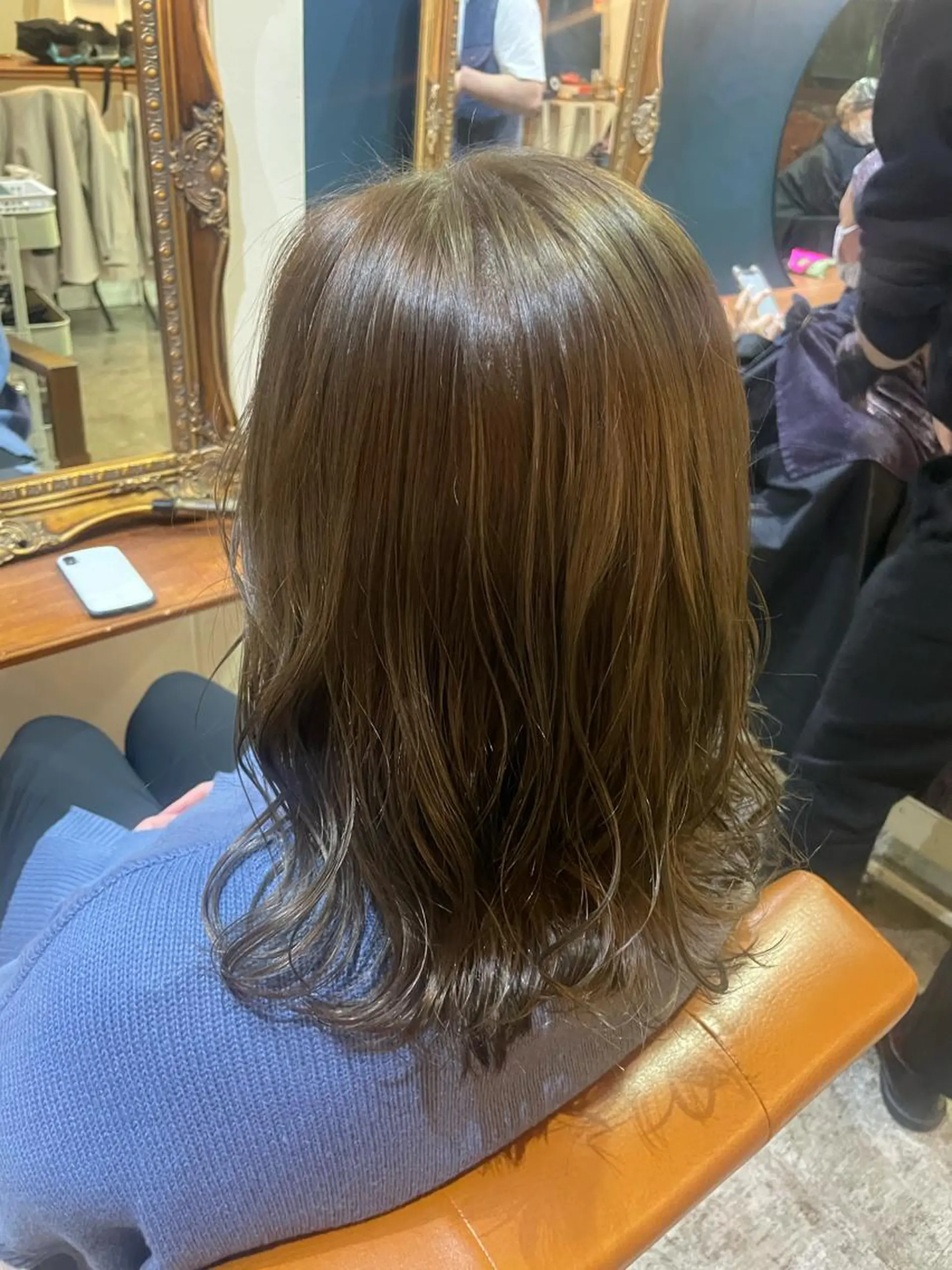 セミロング カラー ベージュカラー オリーブベージュ ヘアカラー トリートメント 💐パーソナルカラー /市橋加菜💐のヘアスタイル