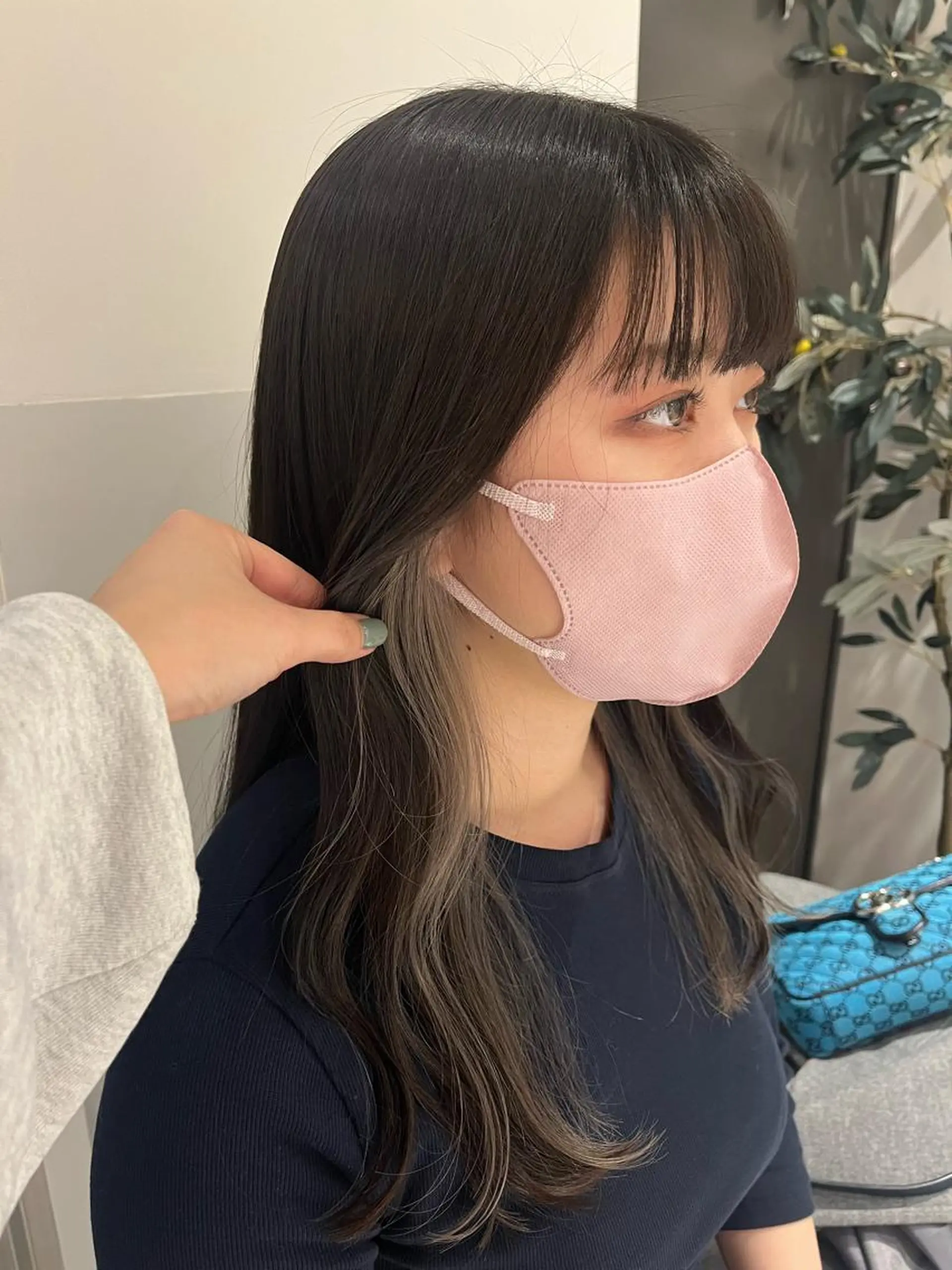 セミロング aoi ♡グレージュ ・ベージュカラーのヘアスタイル