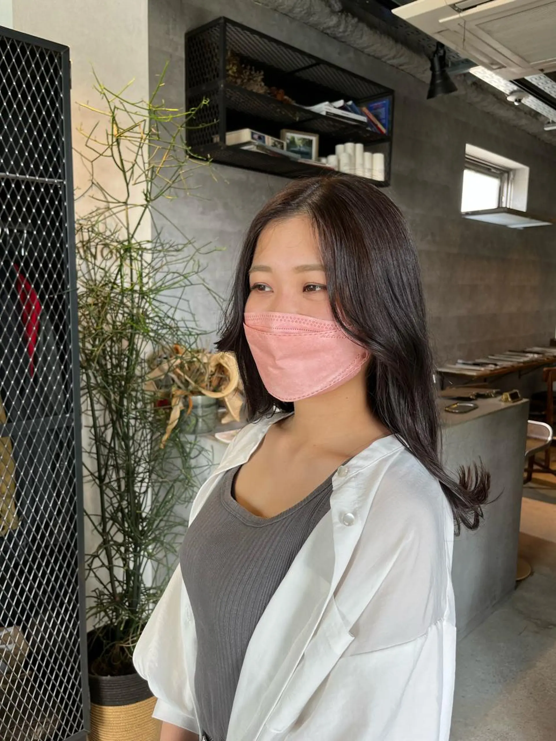 カラー ベージュカラー グレージュ the OSCAR所属・韓国ヘアスタイリスト Harukaのヘアスタイル