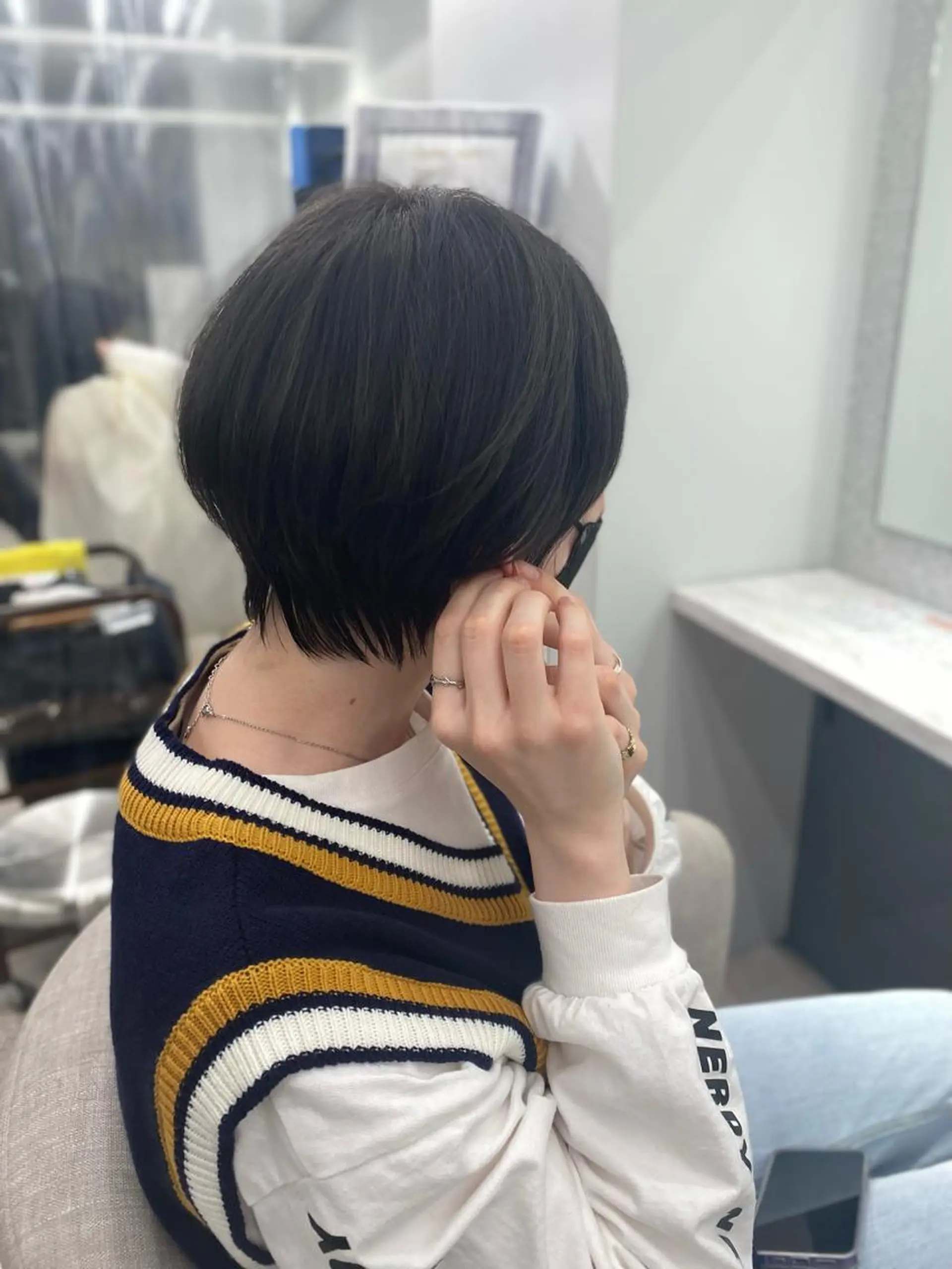 ショート 京都レイヤーカット/ 縮毛矯正/羽柴りくのヘアスタイル