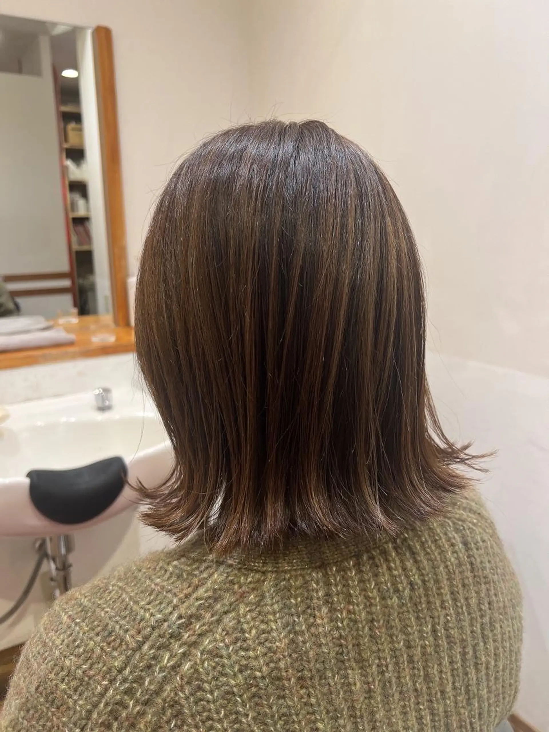 ミディアム ヘアカラー トリートメント アザマ　ヤスカツ _rosso 川口のヘアスタイル