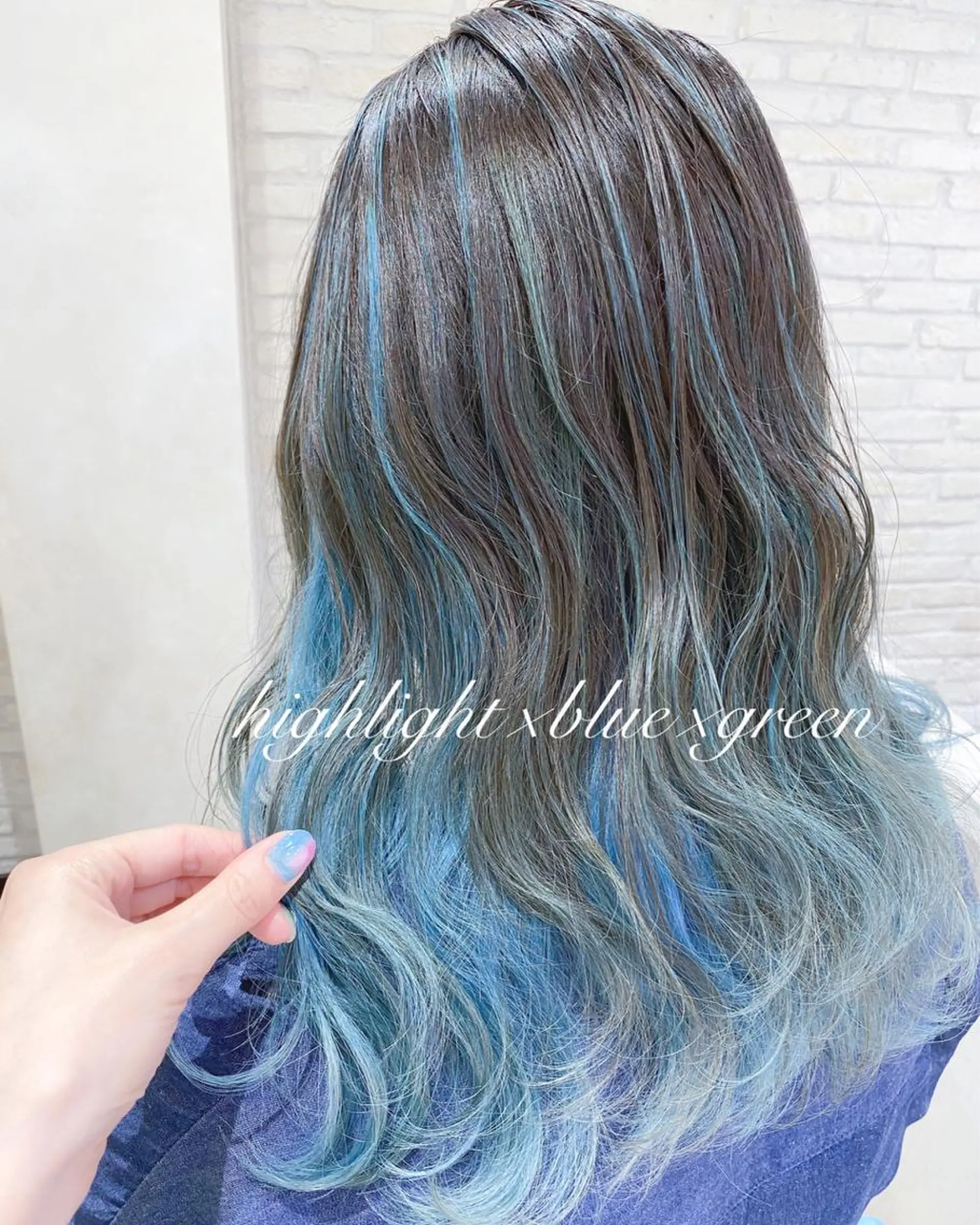 ミディアム ハイライト 横浜🍒ルーツカラー エクステ／RIEのヘアスタイル