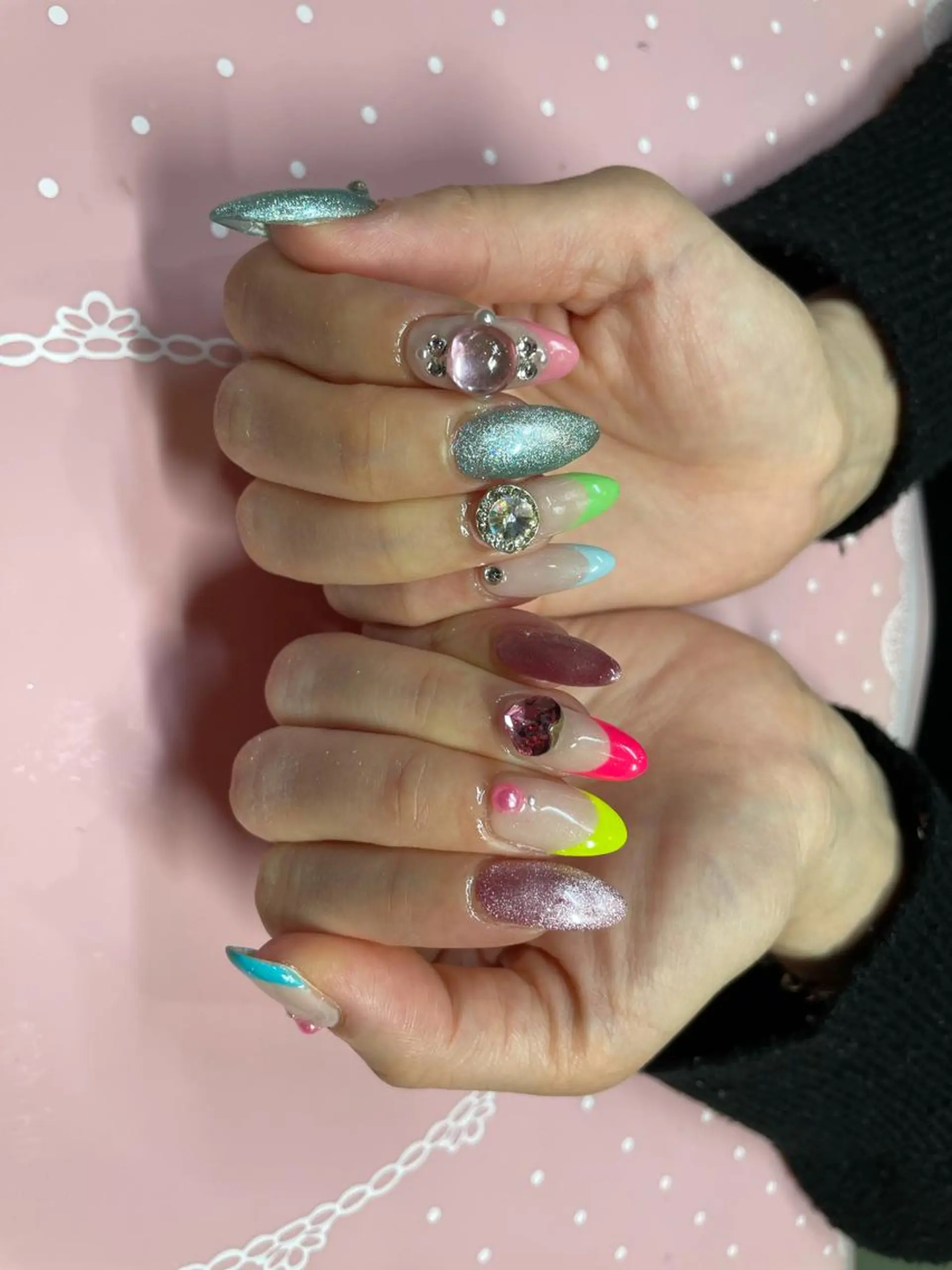 セミロング ネイル ハンドネイル 《LB》ラブリエ Nail&eyeのマツエク・マツパデザイン