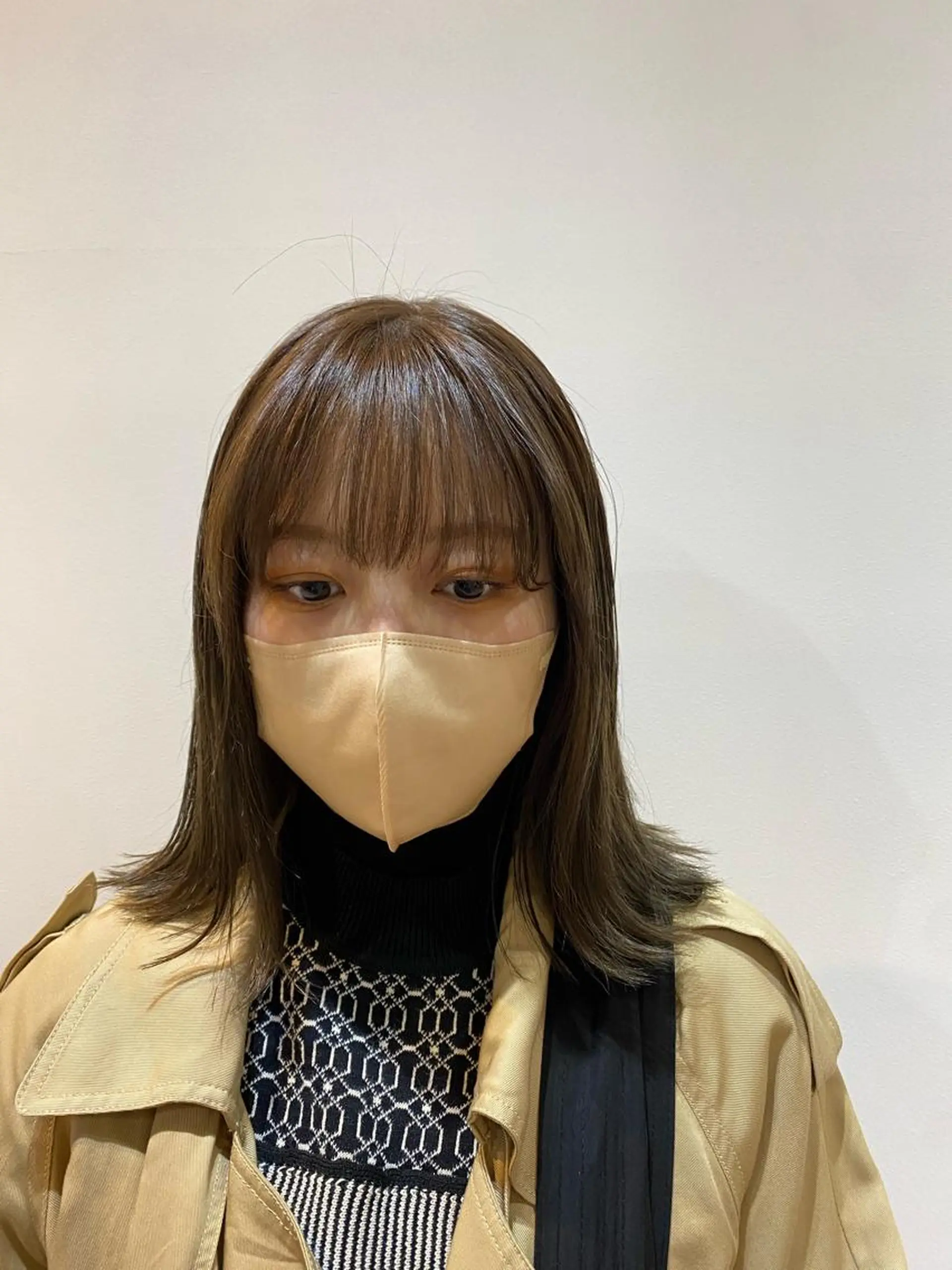 ミディアム カラー カット 縮毛矯正 トリートメント 大人かわいい×艶髪 🤍塩川のヘアスタイル