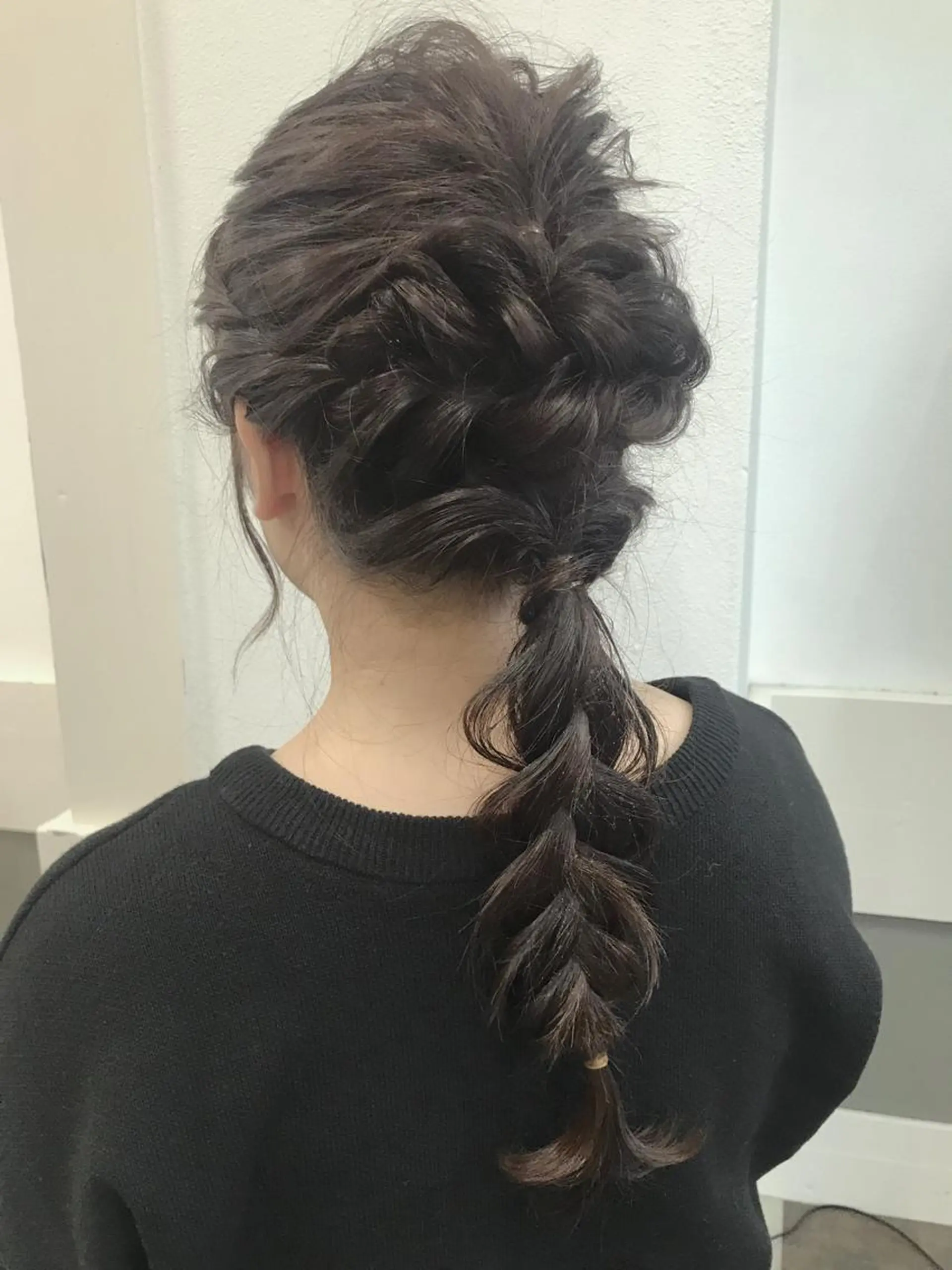 セミロング カラー ヘアアレンジ ハーフアップ ヘアセット GiseL天神カラー 髪質改善/ブリーチのヘアスタイル