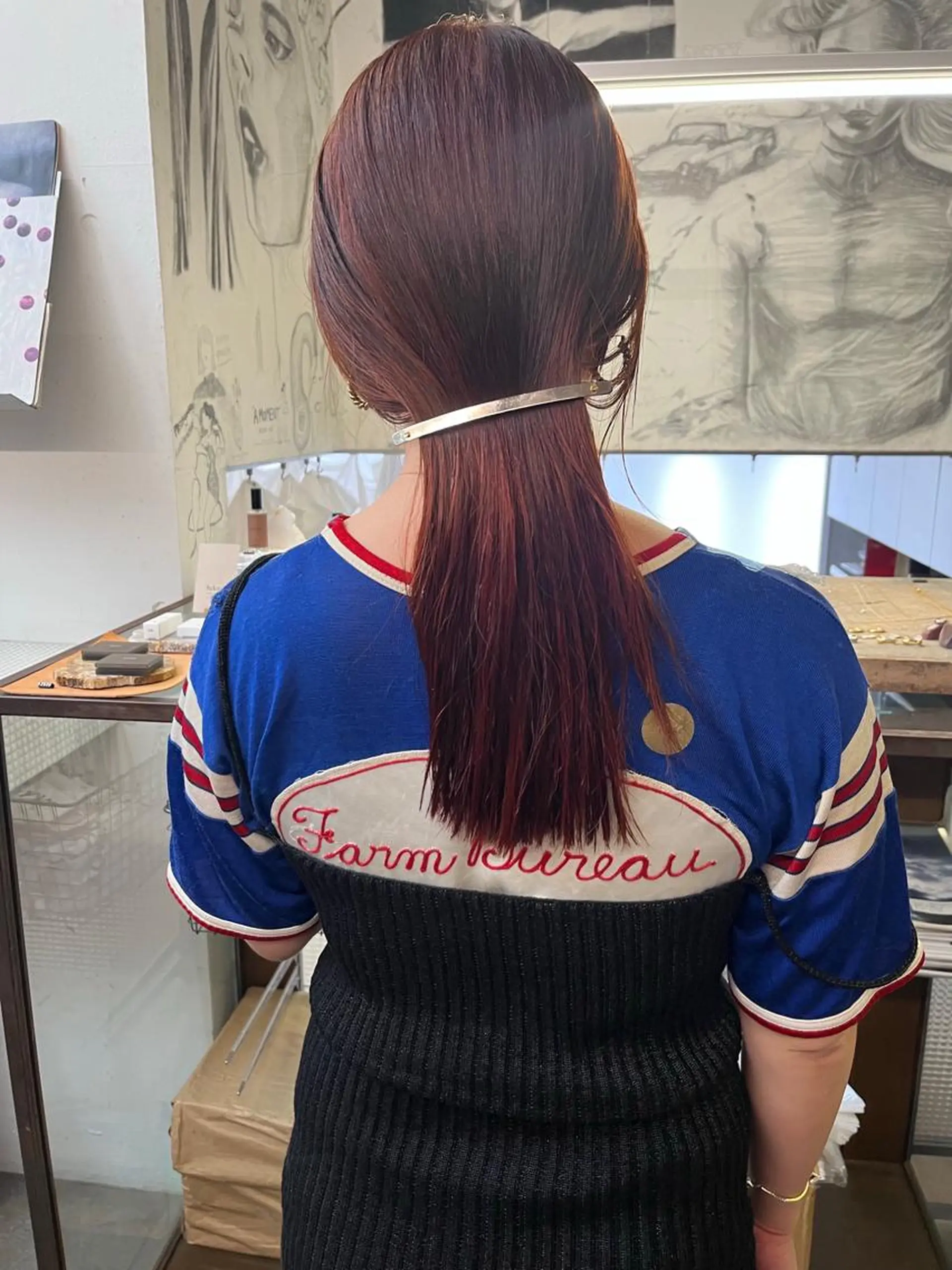 セミロング カラー NOUN所属・eri kinjoのヘアスタイル