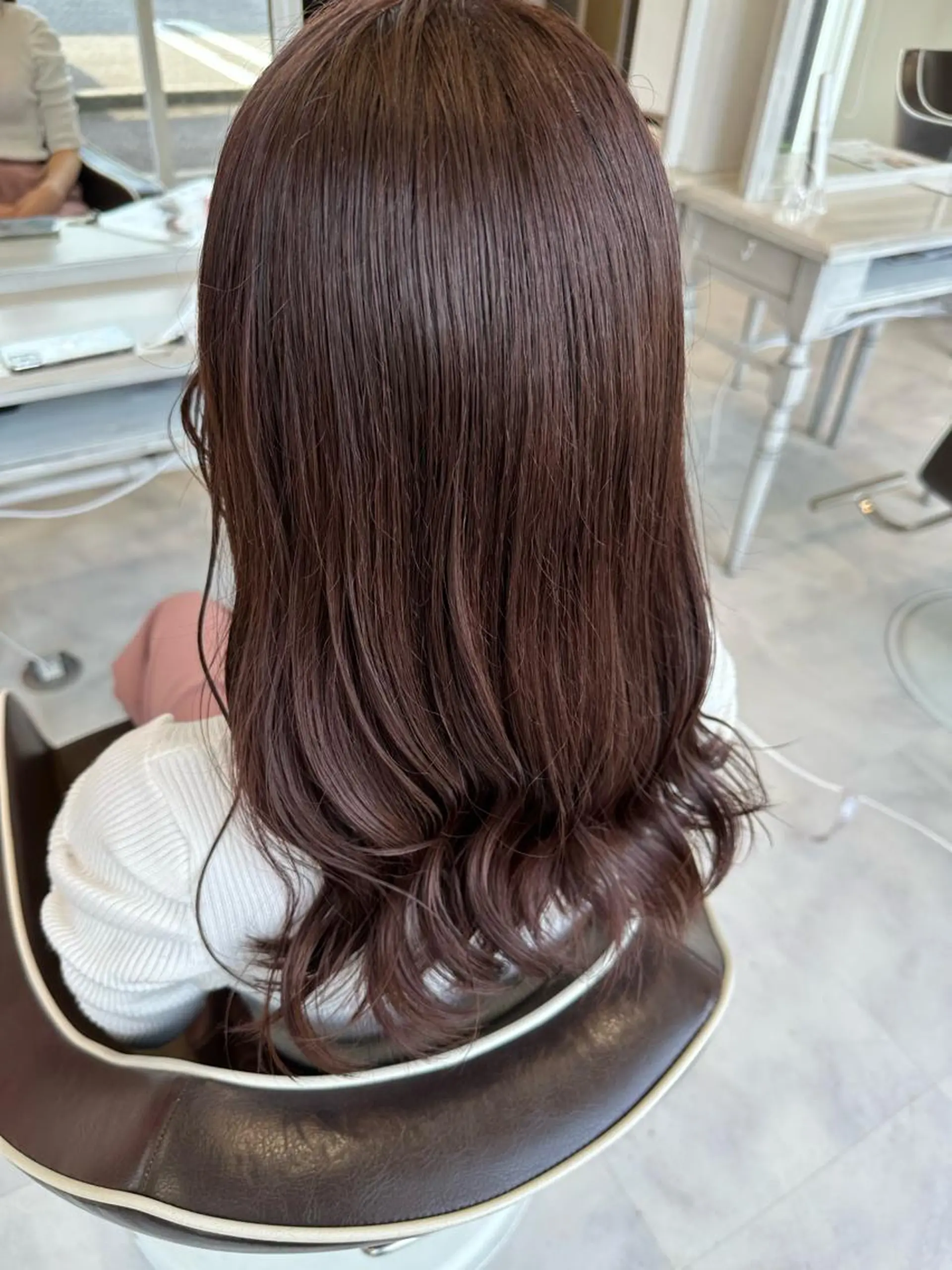 ロング カラー カット ヘアカラー 💘韓国カラー💘 クルミのヘアスタイル