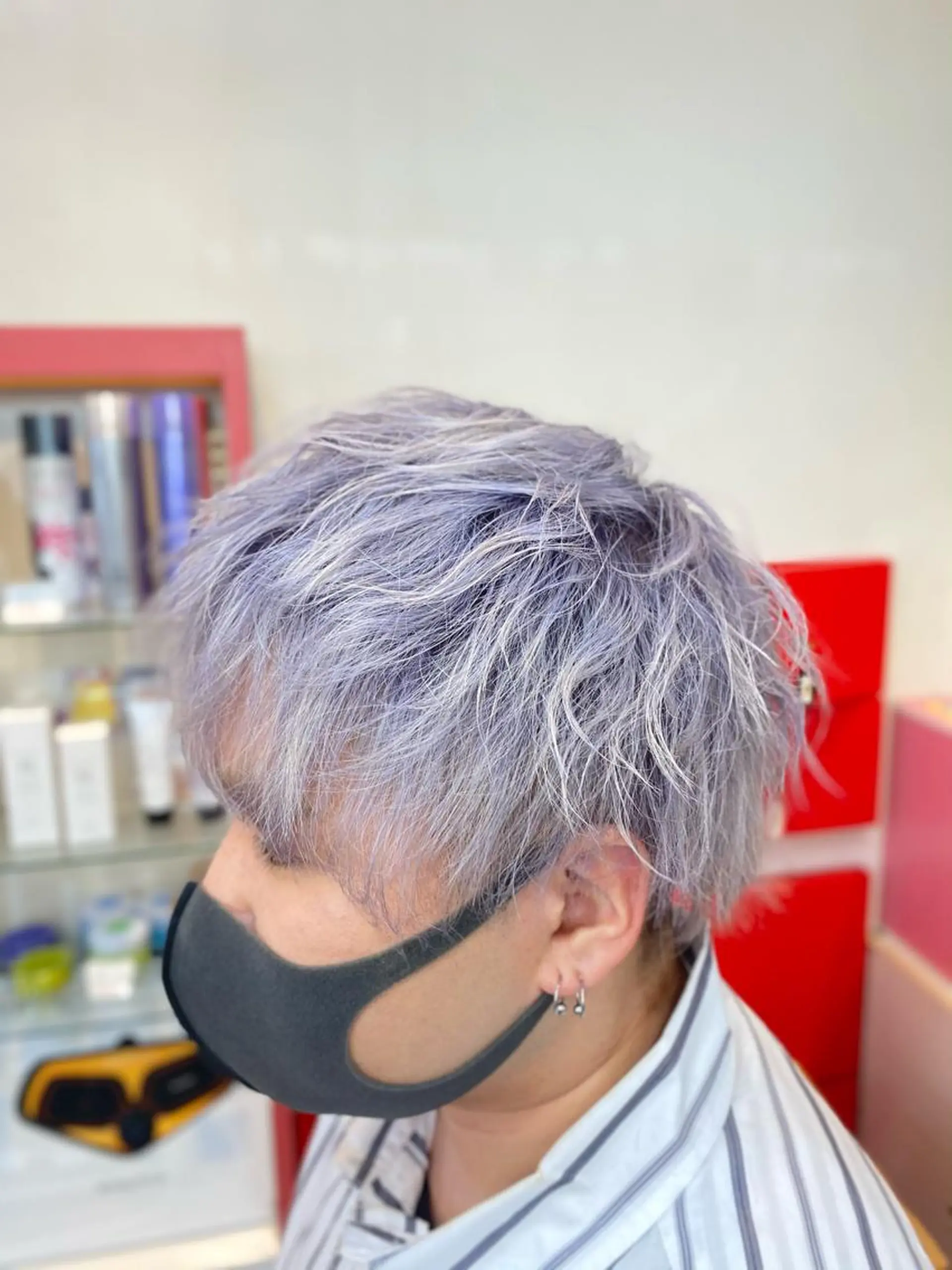 メンズ ヘアカラー ゆぴ☾‪/推しカラー /ハイトーンのヘアスタイル