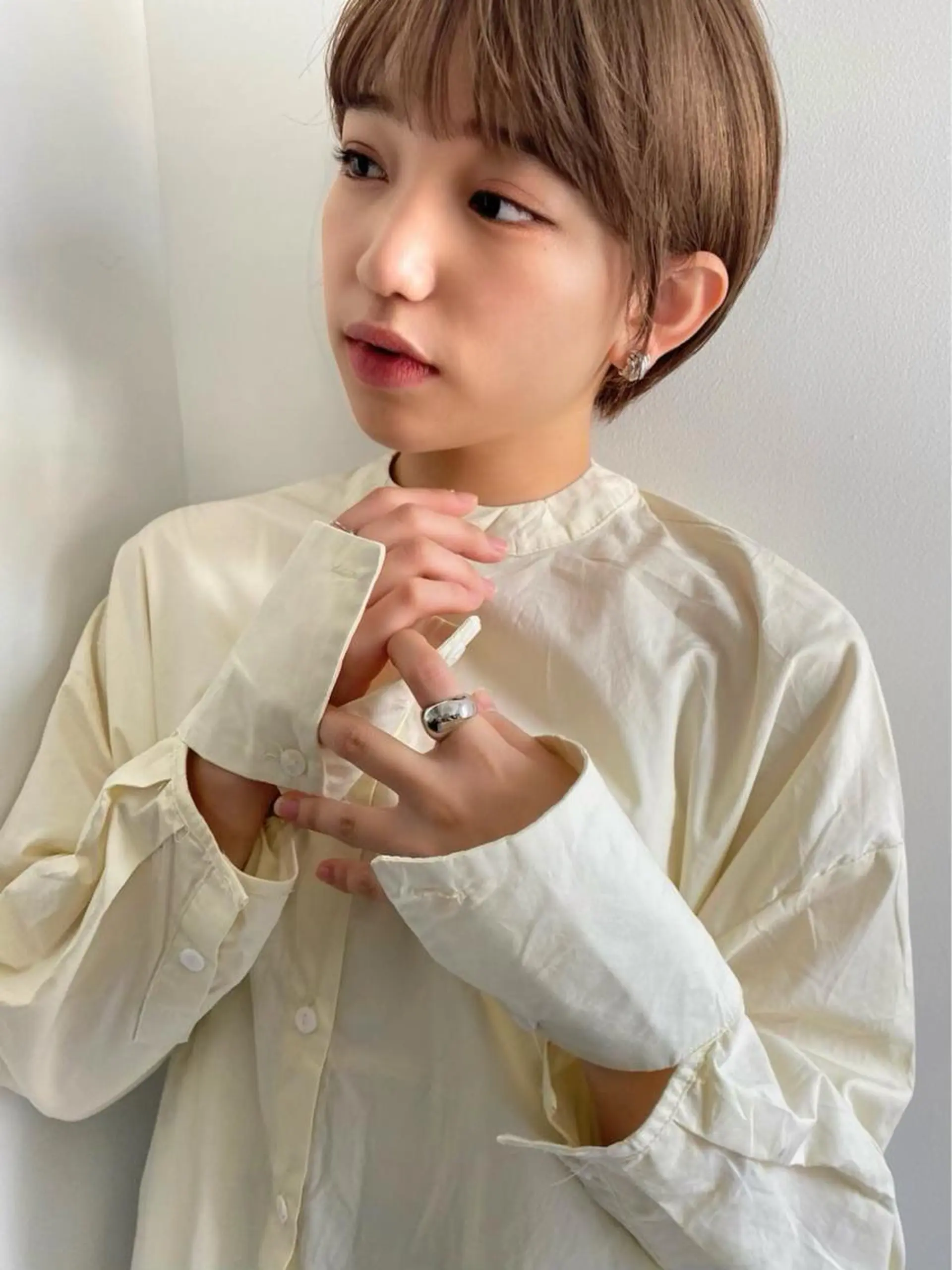 ショート 丸みショート ショートヘア 小顔カット カット ヘアカラー 中澤 美緒のヘアスタイル