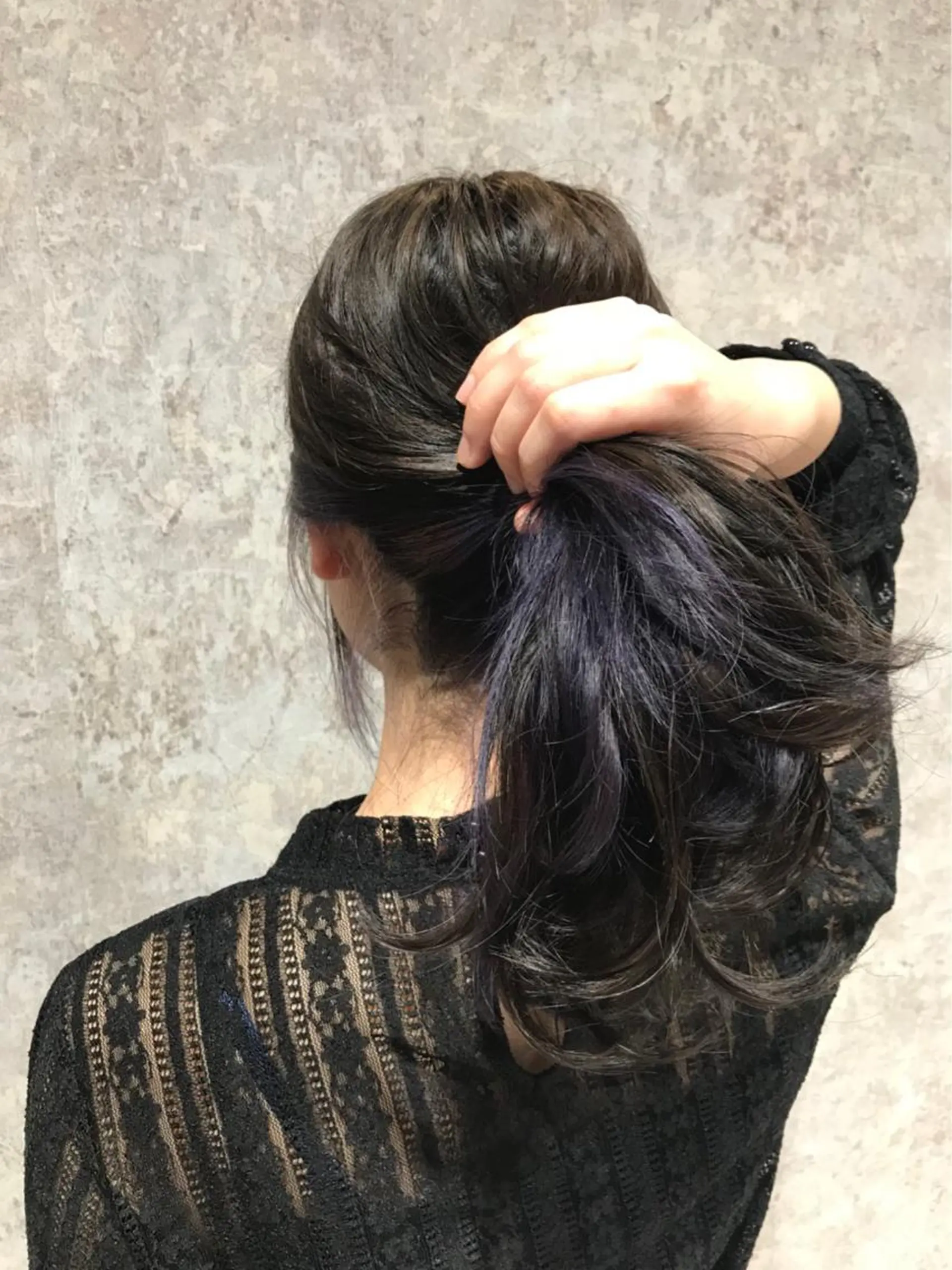 セミロング カラー パープルカラー 🫟Blanco🫟 Color&Careのヘアスタイル