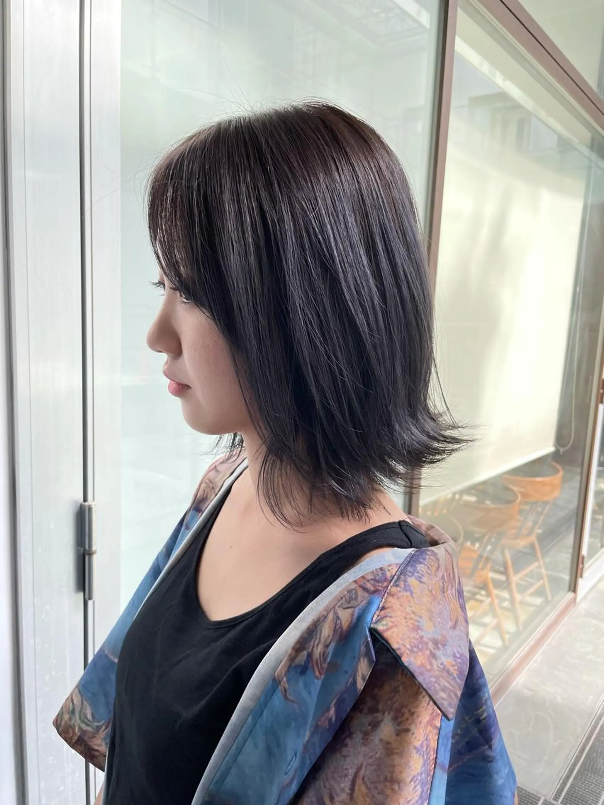 ショート アッシュ 栄　mighty by H所属・不破一輝/栄/矢場町 ボブ/レイヤー/艶髪のヘアスタイル