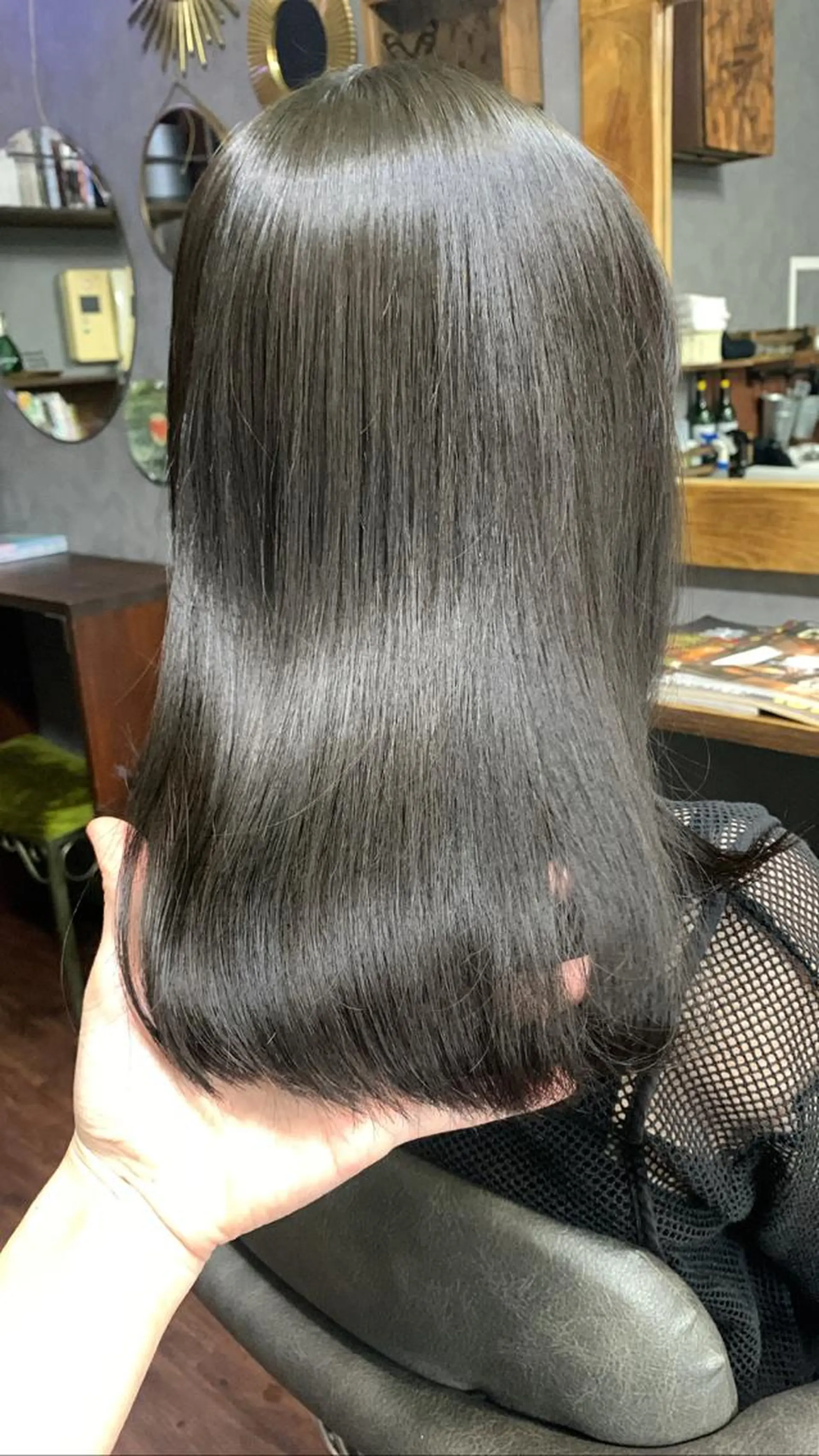 セミロング カラー 髪質改善 トリートメント ヘアカラー トリートメント chouette/ 根本優希のヘアスタイル