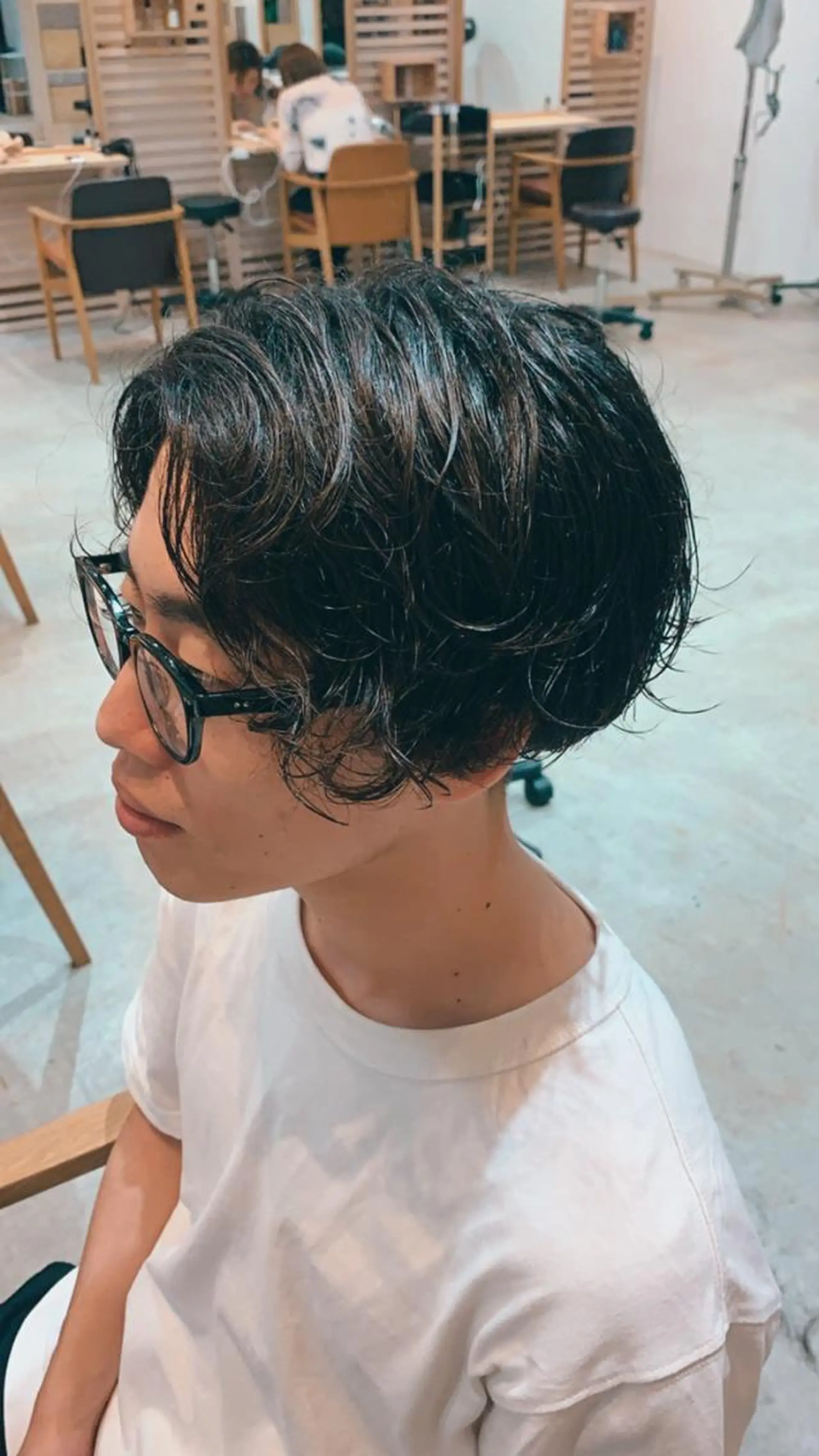 カラー パーマ メンズ メンズパーマ カット ヘッドスパ ヘアセット 顔周りカット/アレン ジ/カラー小野寺紗良のヘアスタイル