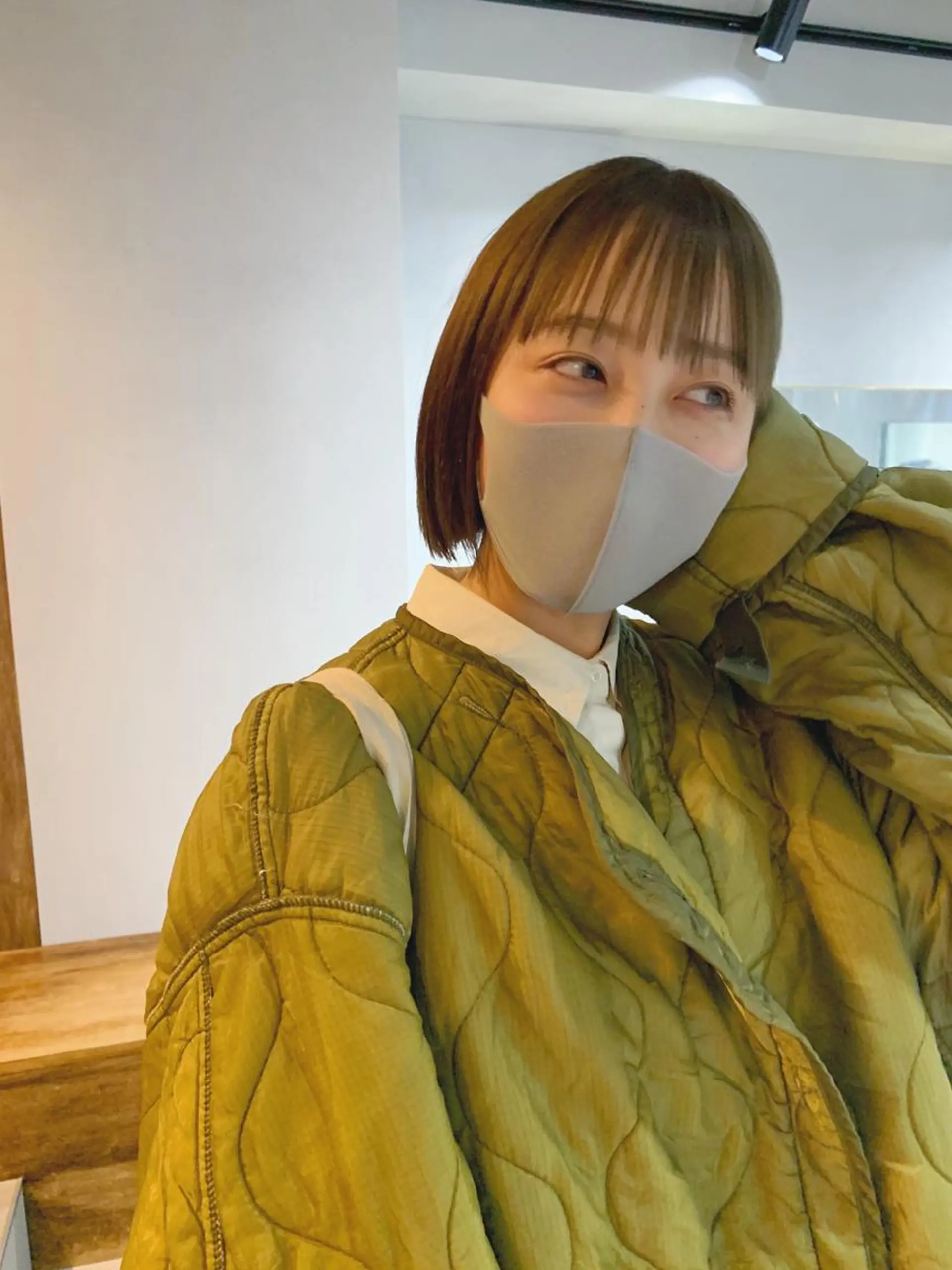 ショート カラー ボブパーマコテ巻き風 パーマNo1深江秀平のヘアスタイル