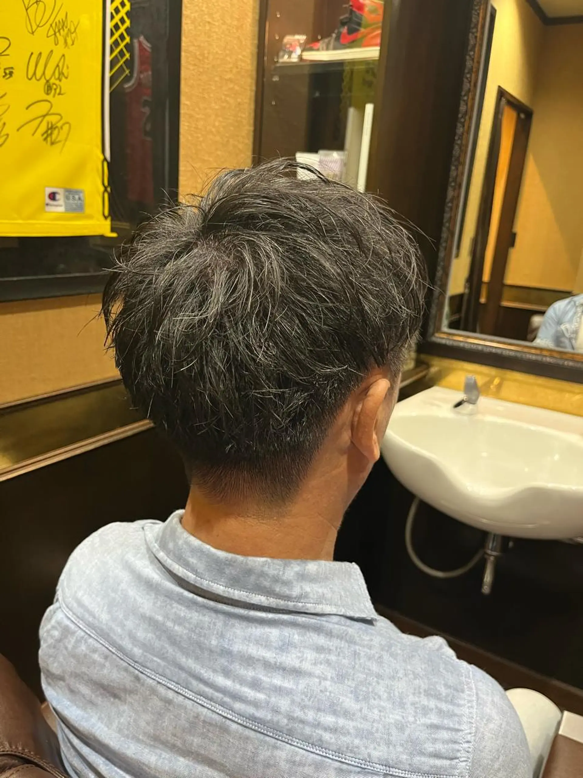 ショート メンズ マッシュ 刈り上げ UNTRACE -BARBER SHOP所属・工藤 千織のヘアスタイル