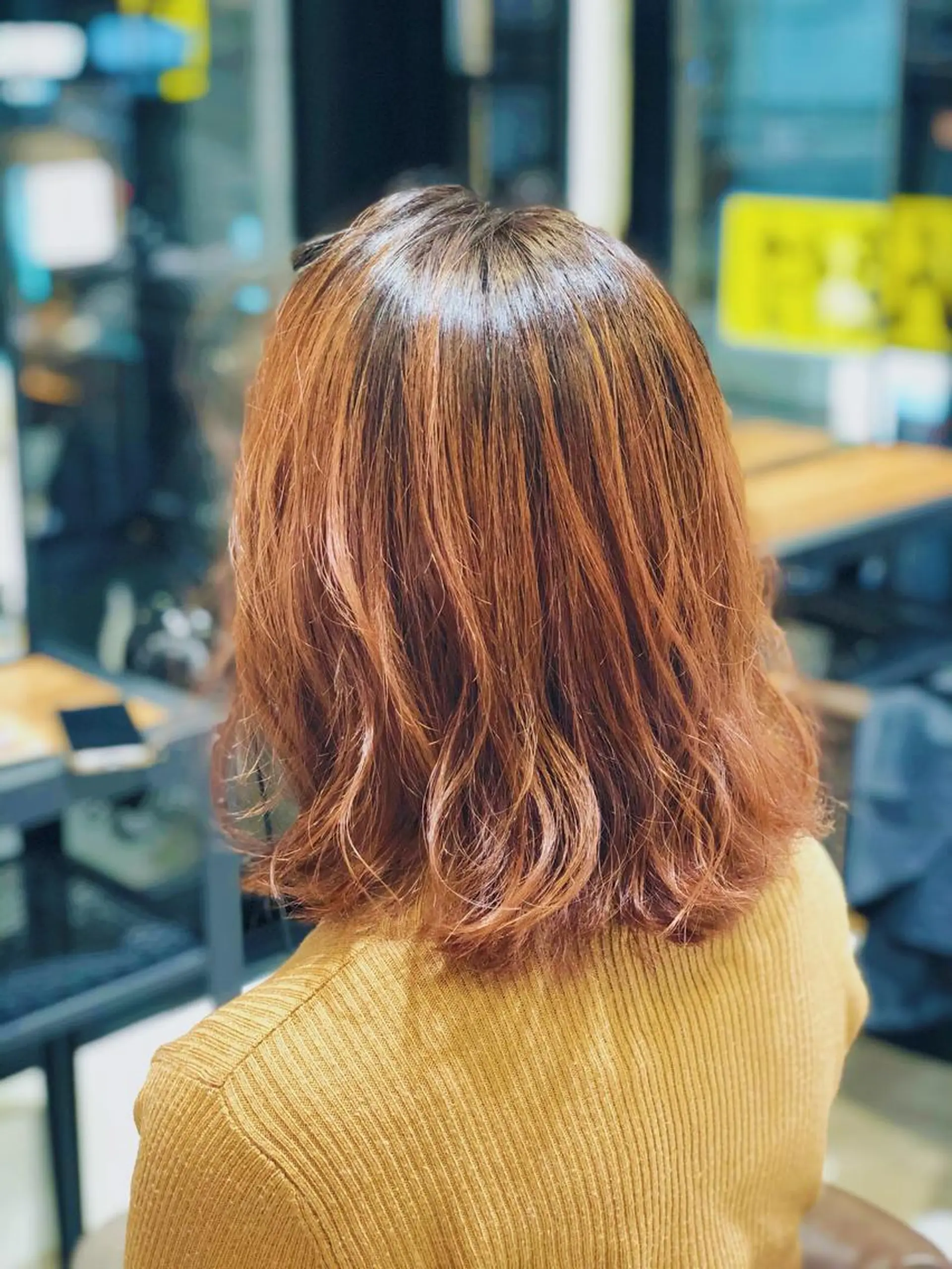 セミロング カラー 💎エクステ専門店 BIZE梅田🇰🇷のヘアスタイル