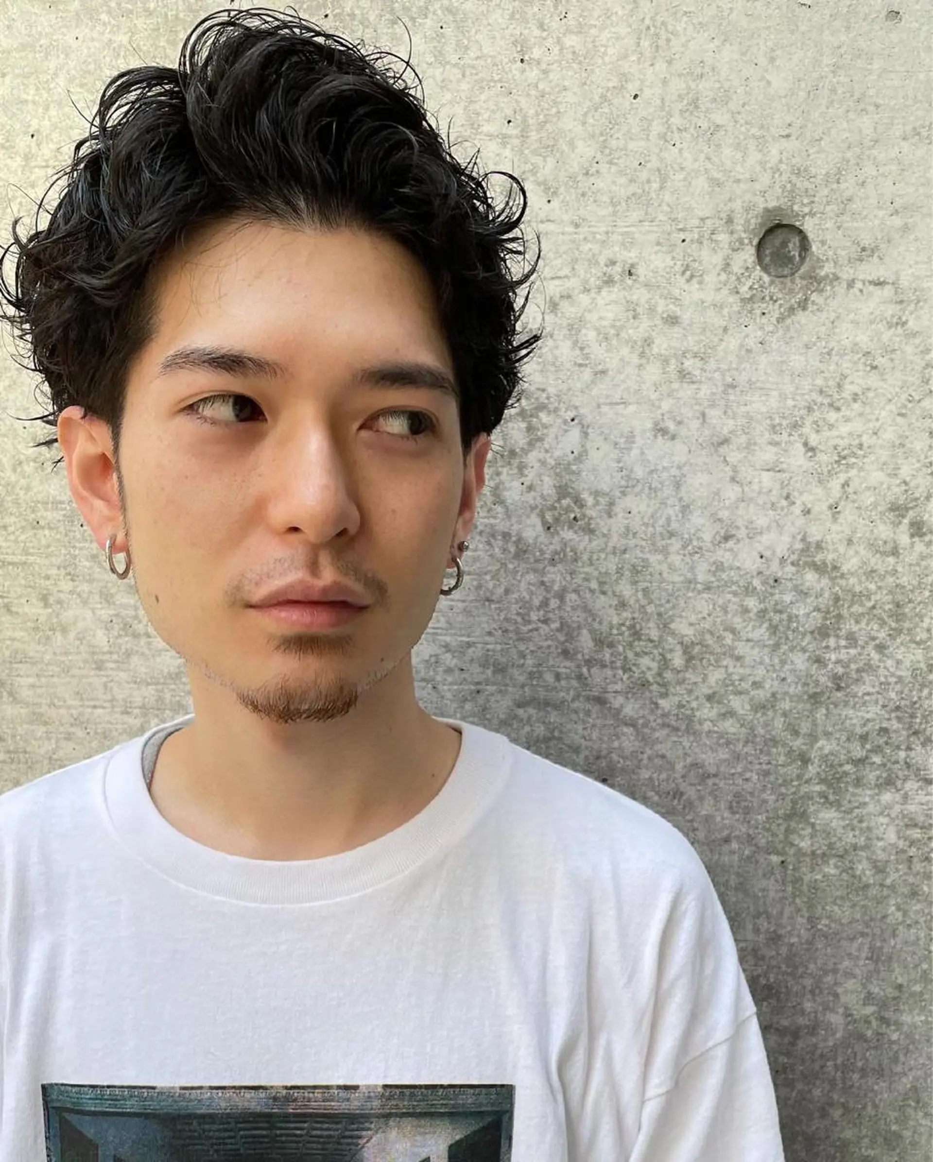 ショート パーマ メンズ カット パーマ トリートメント 南堀江🌿パーマ Tetsu【テツ】のヘアスタイル