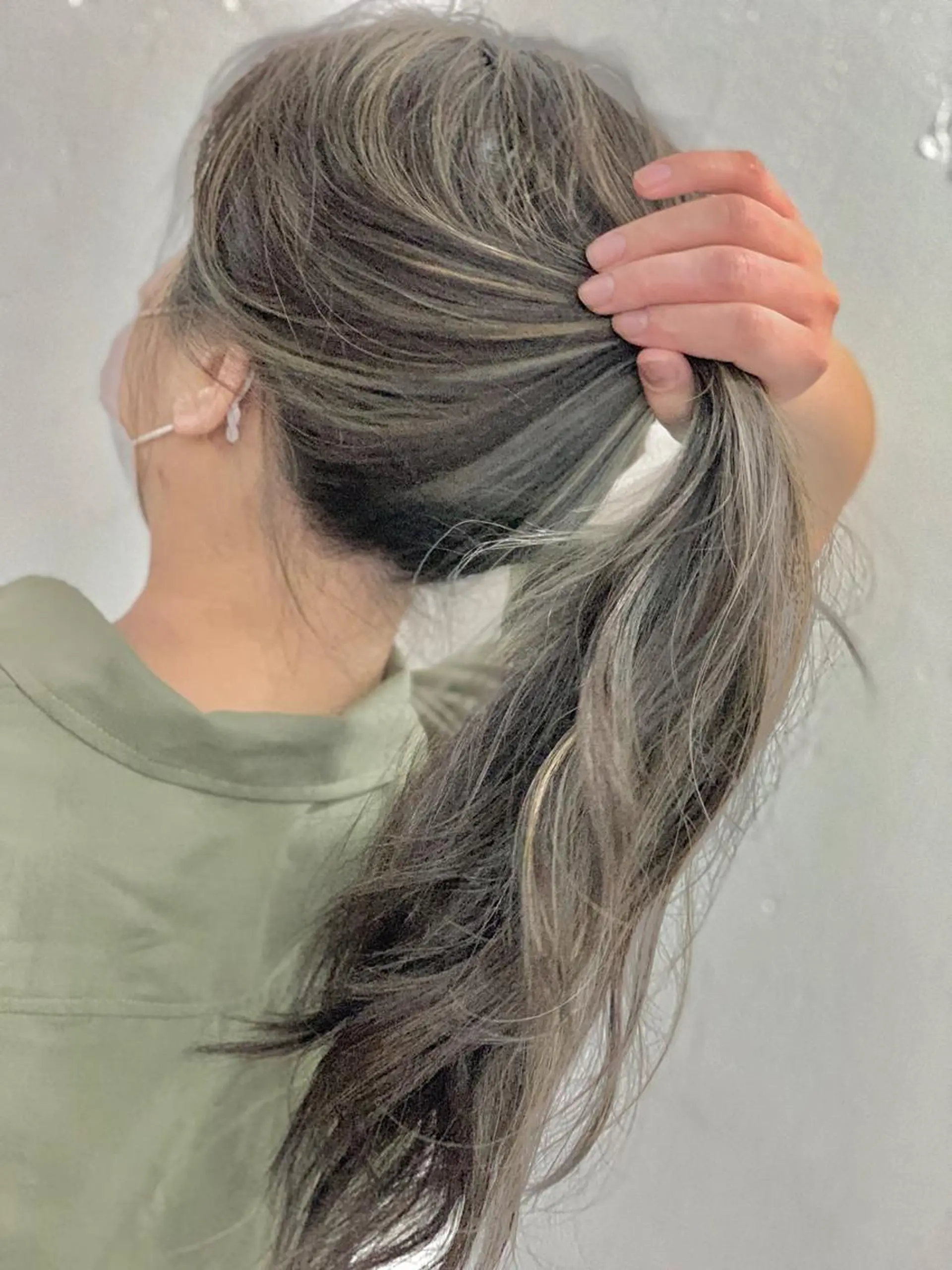 セミロング ヘアカラー トリートメント ブリーチ毛に縮毛矯正 ✨カラー✨山田 正幸のヘアスタイル