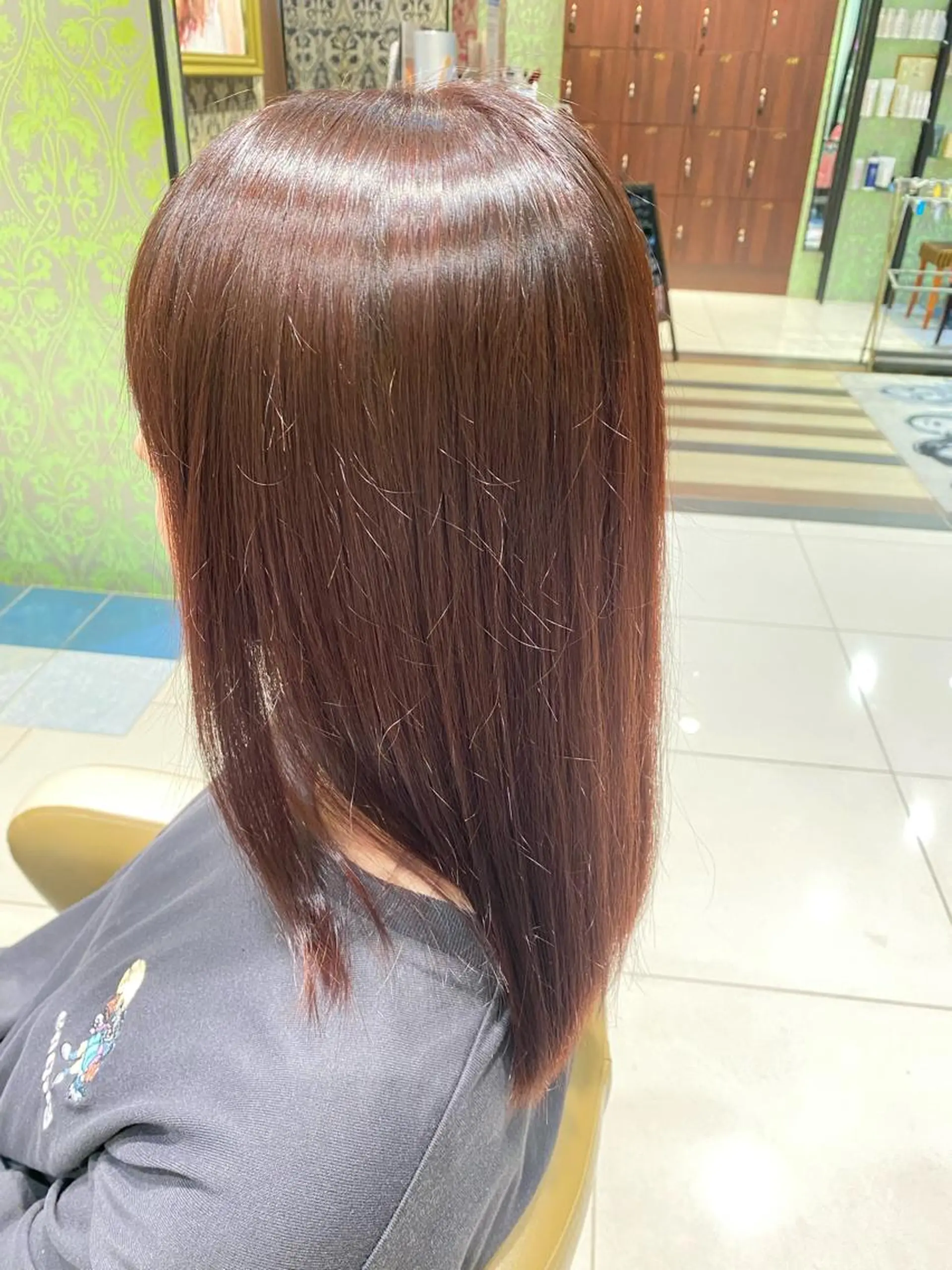 セミロング カット ヘアカラー トリートメント フルカワ ノゾミのヘアスタイル