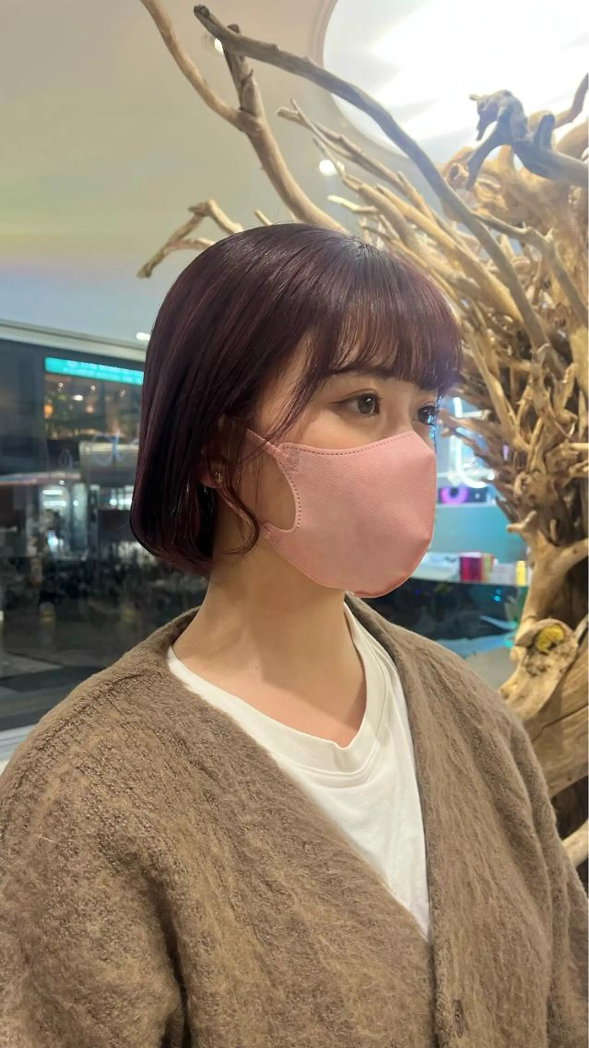 ショート カット ヘアカラー mai🤍縮毛酸性ス トレート/アイリストのヘアスタイル