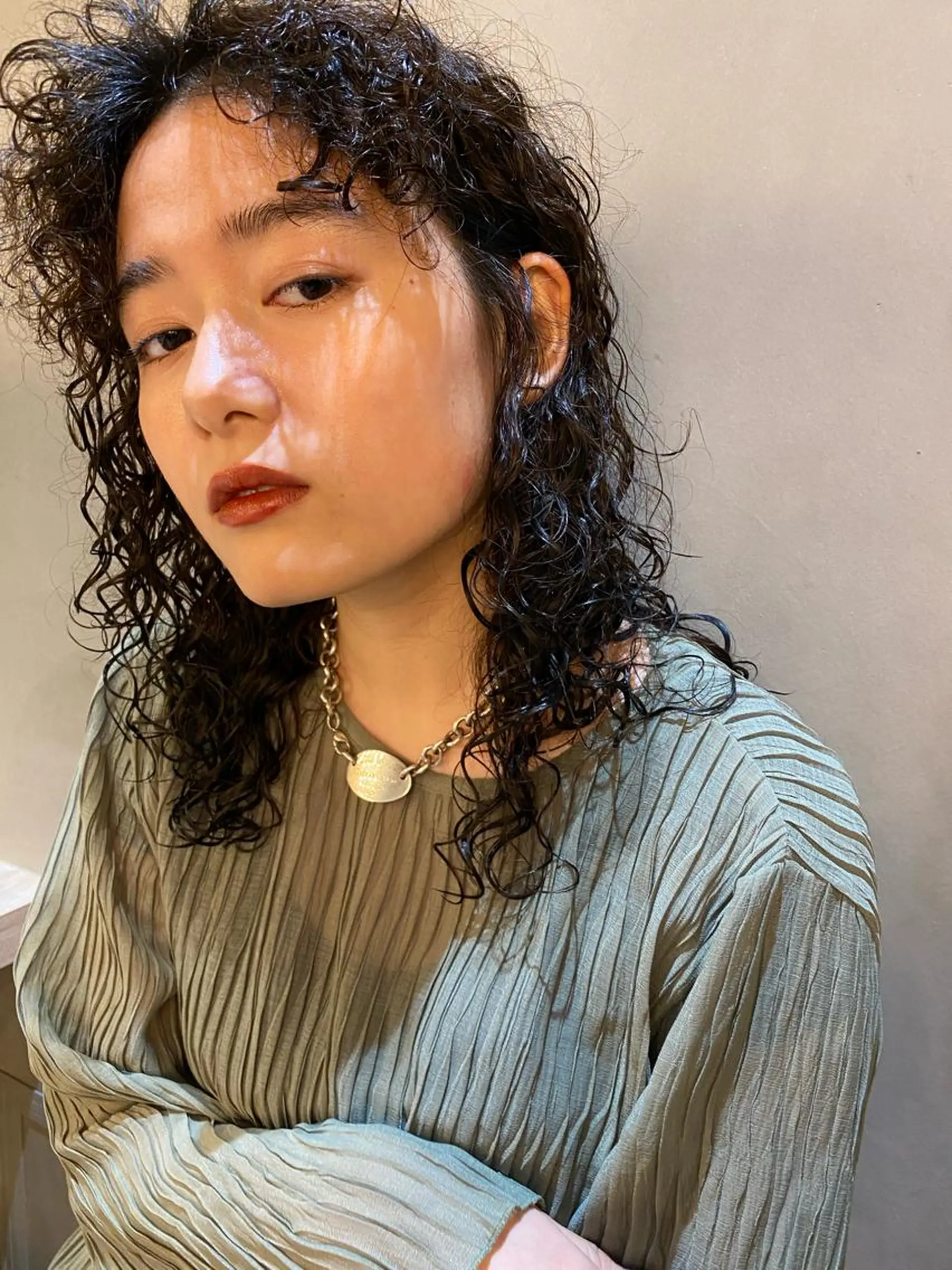ミディアム 韓国ヘア/レイヤー/ 縮毛矯正🫧伊勢のヘアスタイル