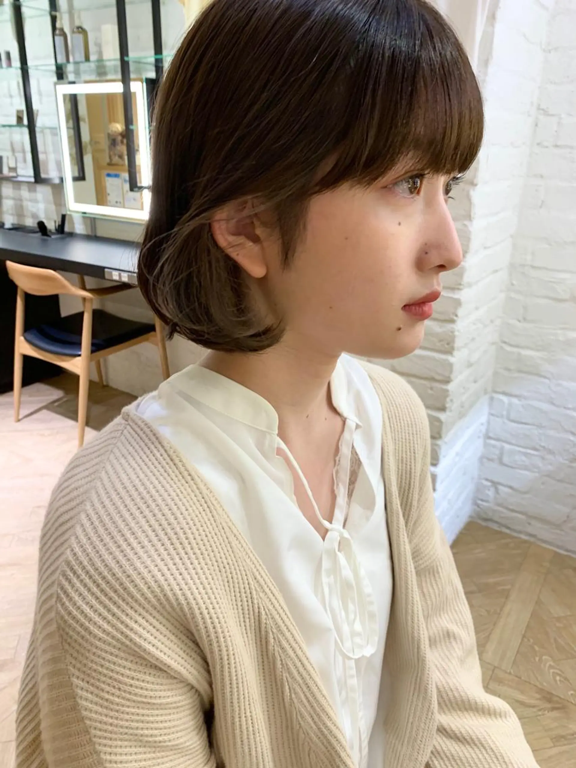 ミディアム LOREN＋透明感 オリーブhirokoのヘアスタイル