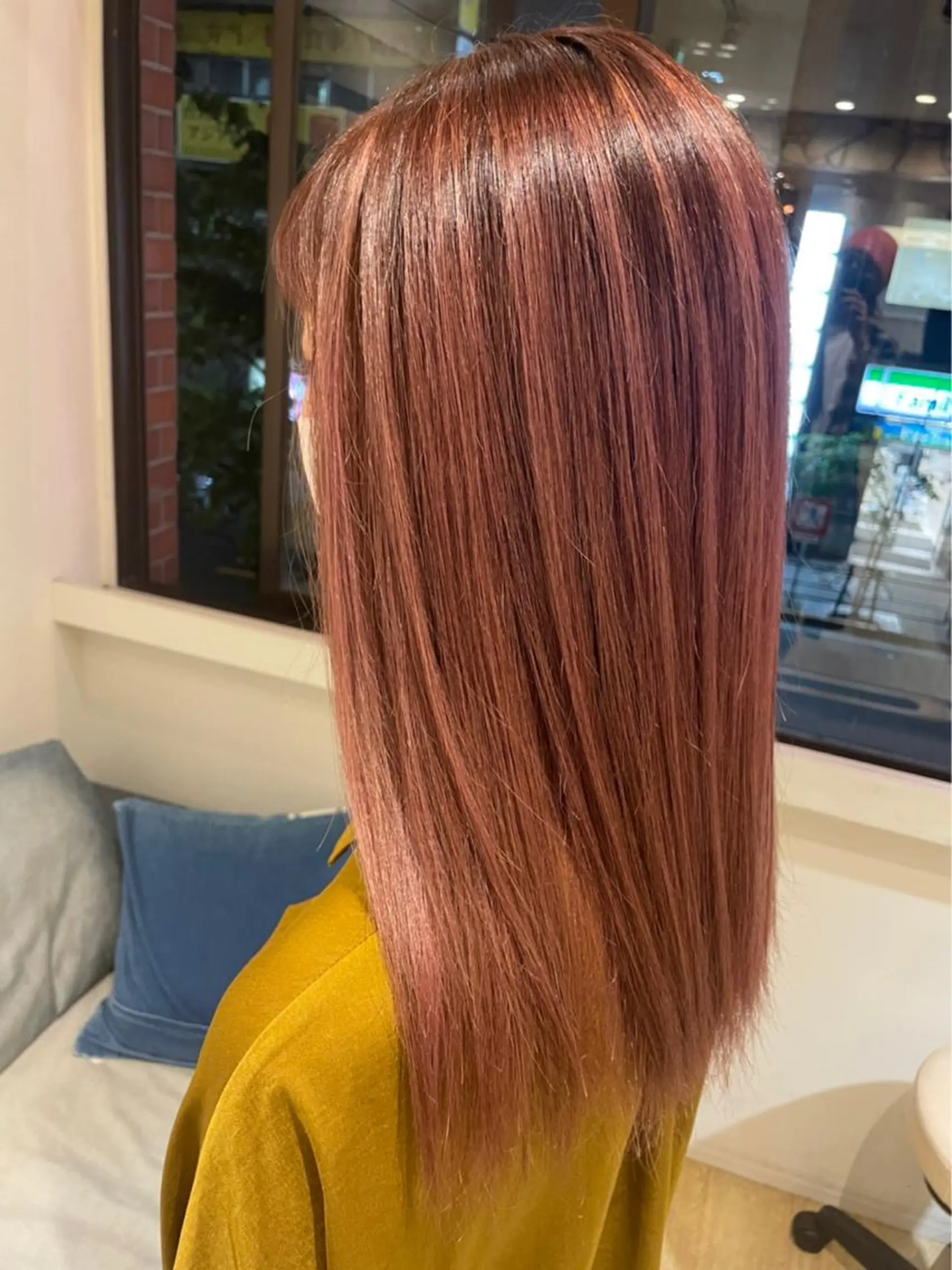 セミロング レイヤーカット ヘアカラー トリートメント 渋谷ハイトーン/ デザインカラー阿部のヘアスタイル