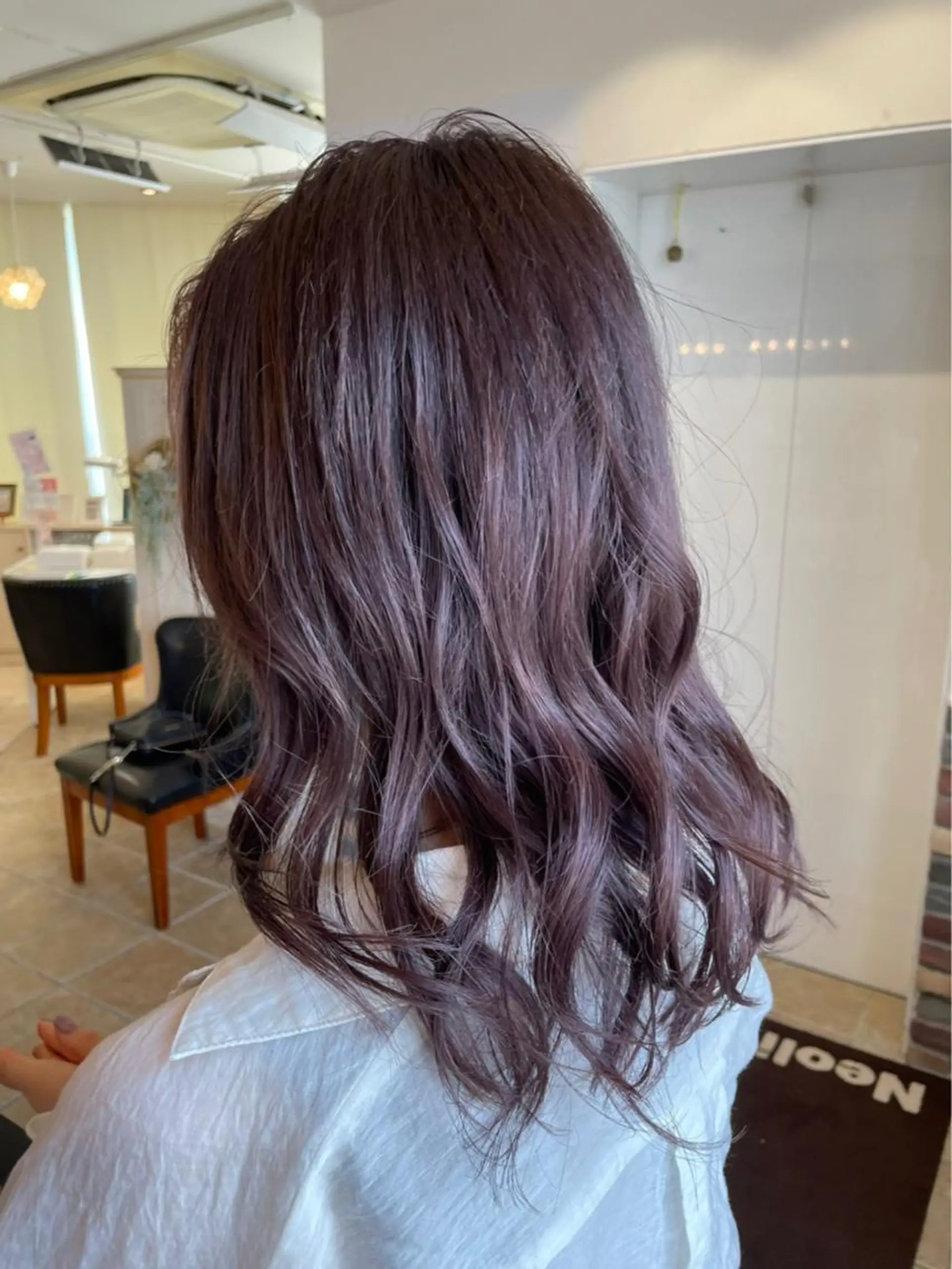 セミロング ヘアカラー トリートメント 中井 茅佳のヘアスタイル