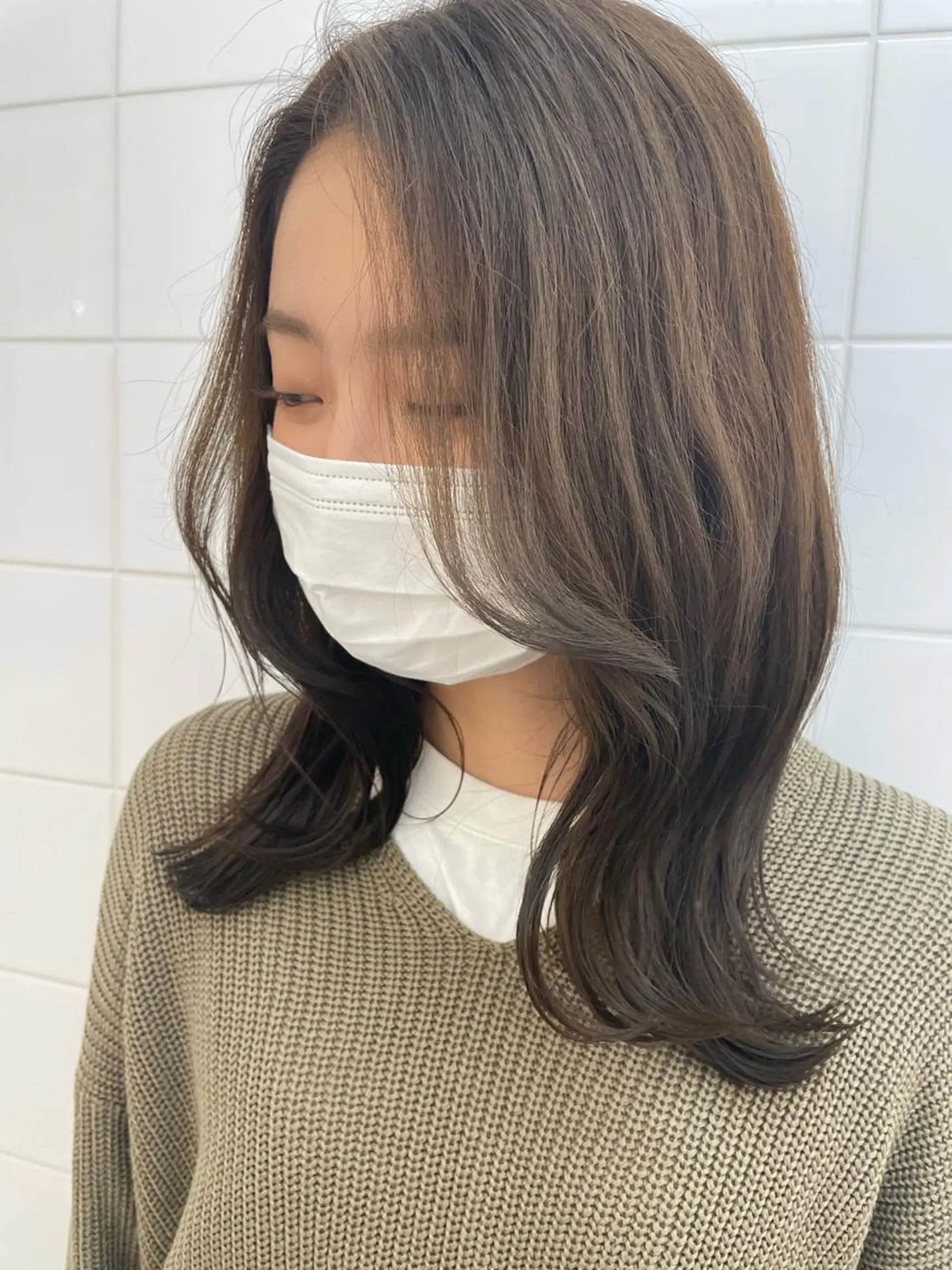 ミディアム カラー カット ヘアカラー トリートメント clam. yuu🦩のヘアスタイル