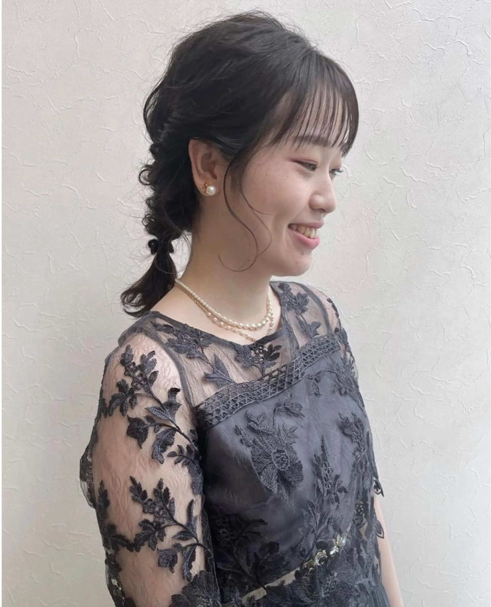 セミロング カラー ヘアアレンジ nakahara madokaのヘアスタイル