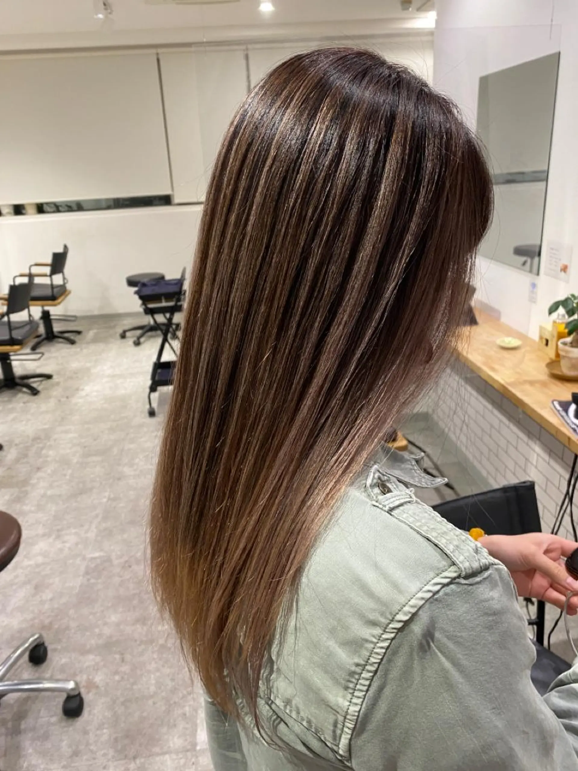 ミディアム カラー ヘアカラー トリートメント JILBLAN京都 ショート/ハイライトのヘアスタイル