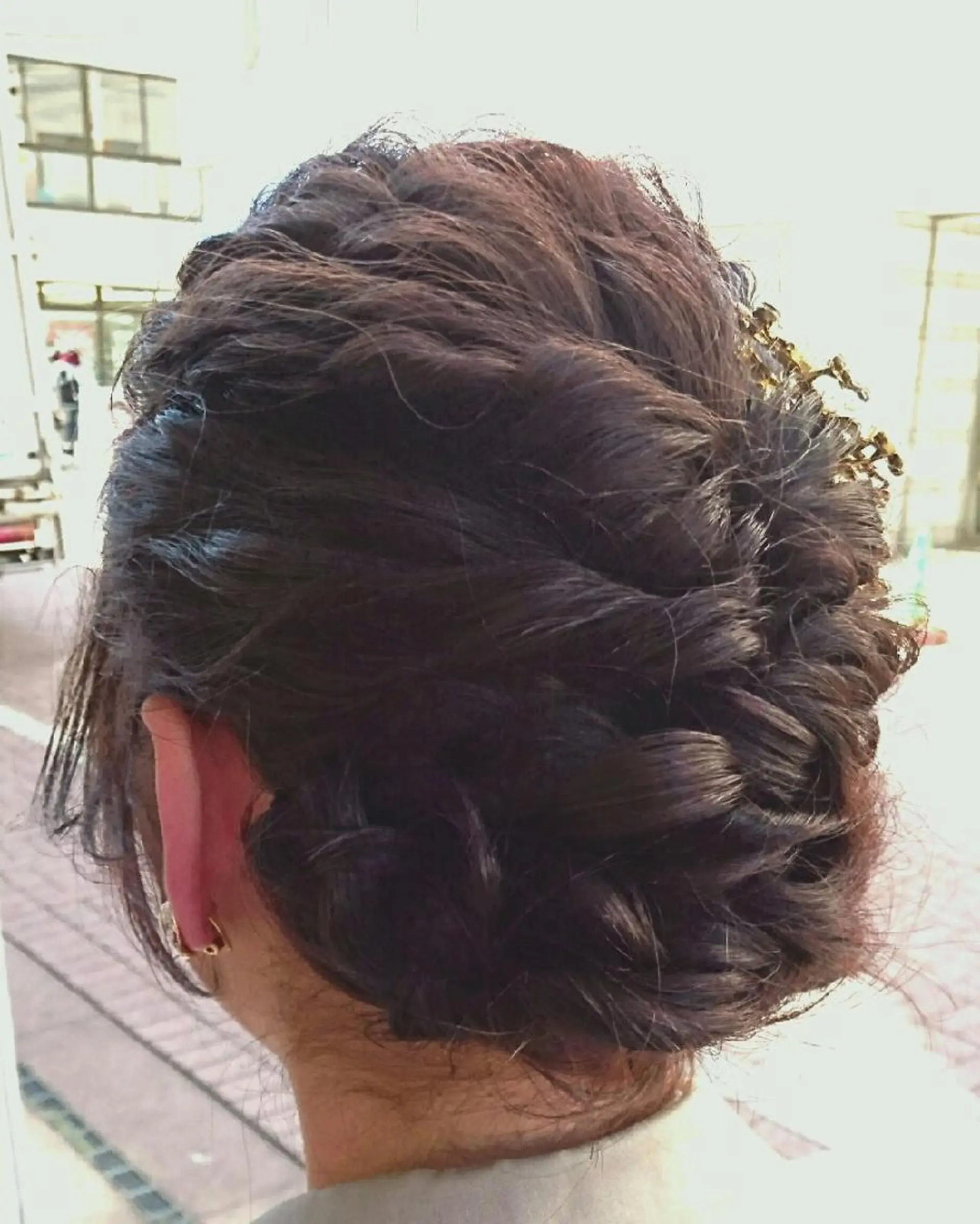 ヘアアレンジ セミロング ヘアセット/髪質改善 /カラー/TADOのヘアスタイル
