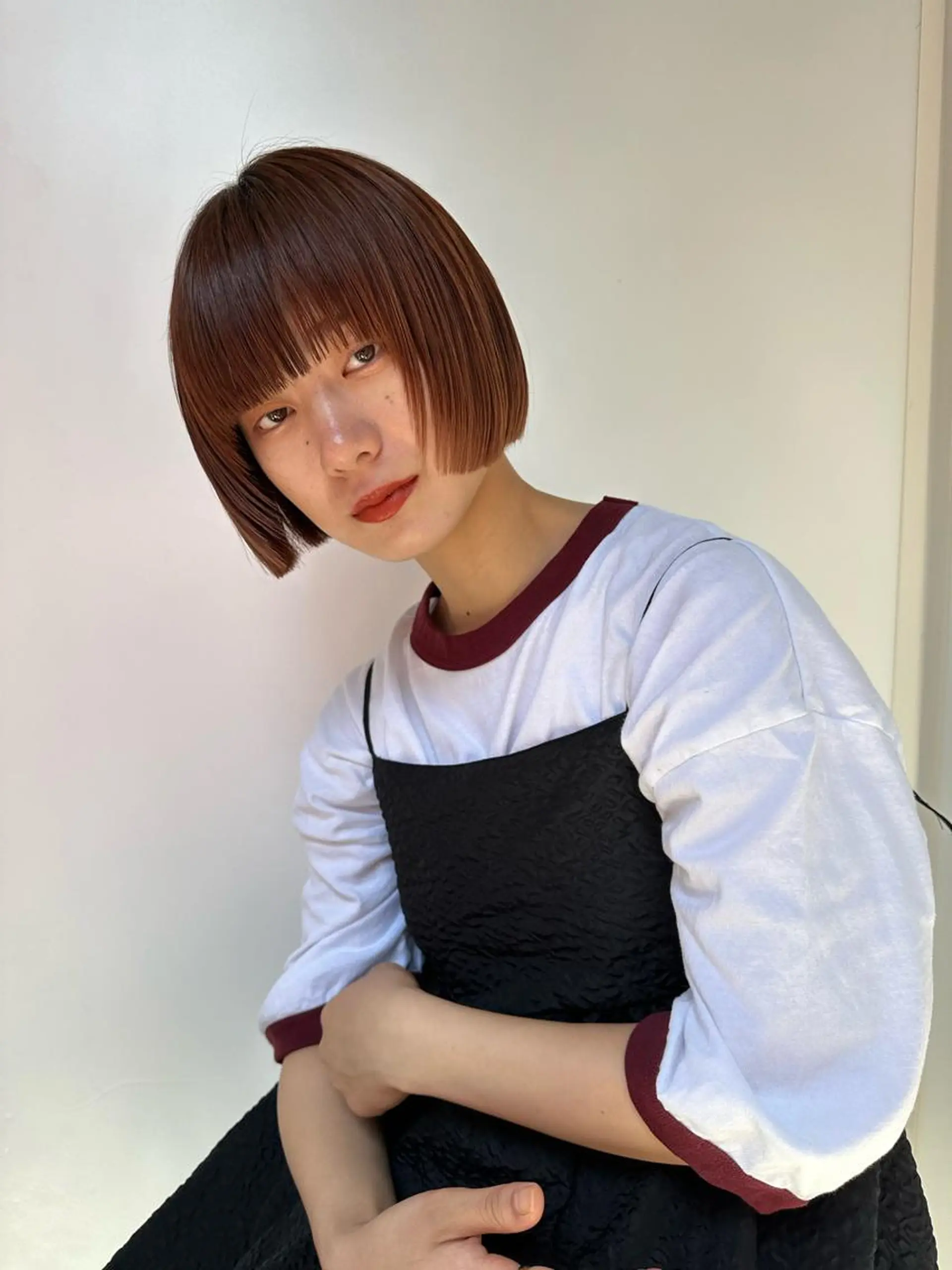 ミディアム カラー mee.urawa所属・似合わせショート×透 明感/やじまたかしのヘアスタイル