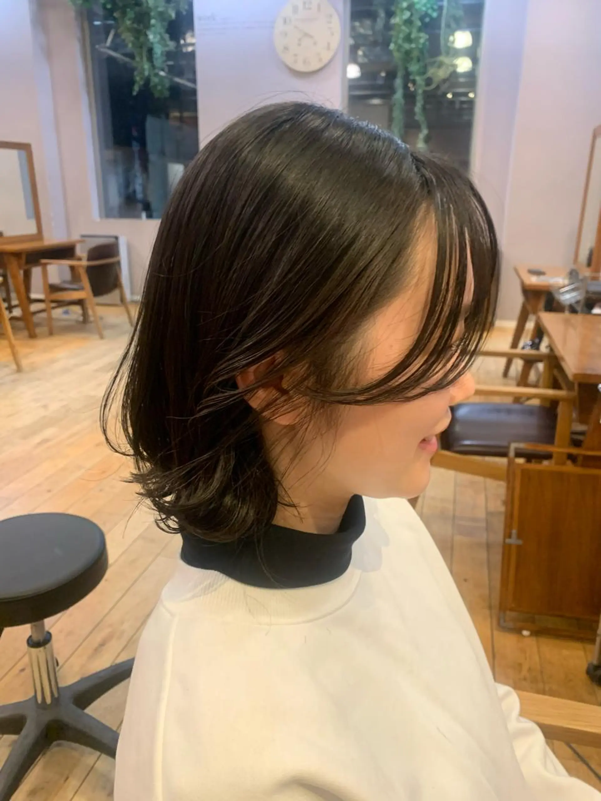 ショート カラー パーマ ヘアアレンジ ボブレイヤー ボブ レイヤーカット サイドバング 顔周りカット/アレン ジ/カラー小野寺紗良のヘアスタイル