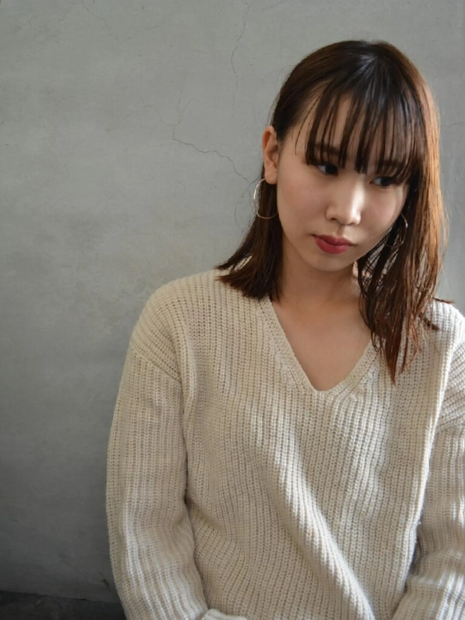 ミディアム カラー TRAN9UIL  graph所属・青木 みなのヘアスタイル