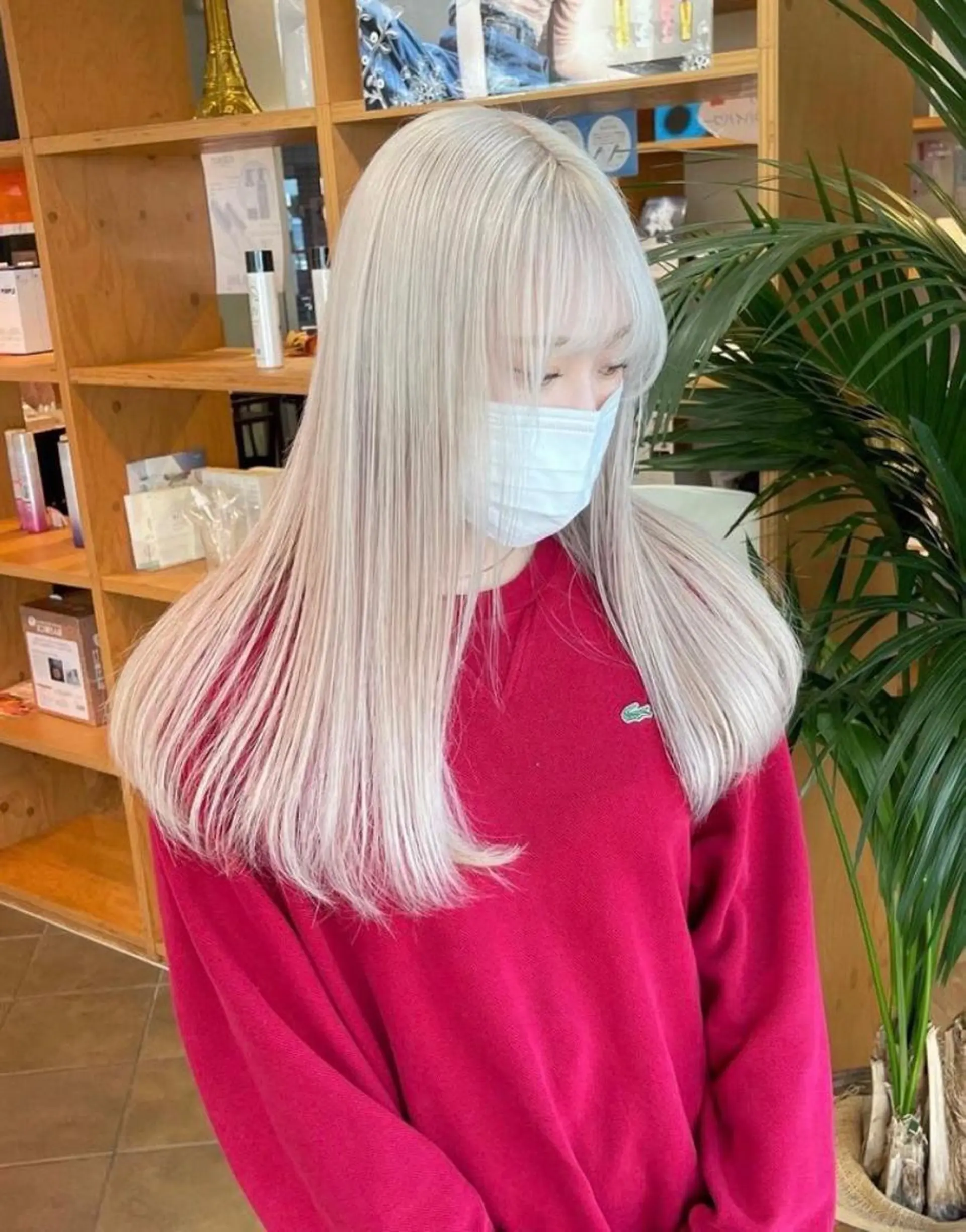 ロング カラー ハイトーン/メンズ/ デザイン/梅田/ミユのヘアスタイル