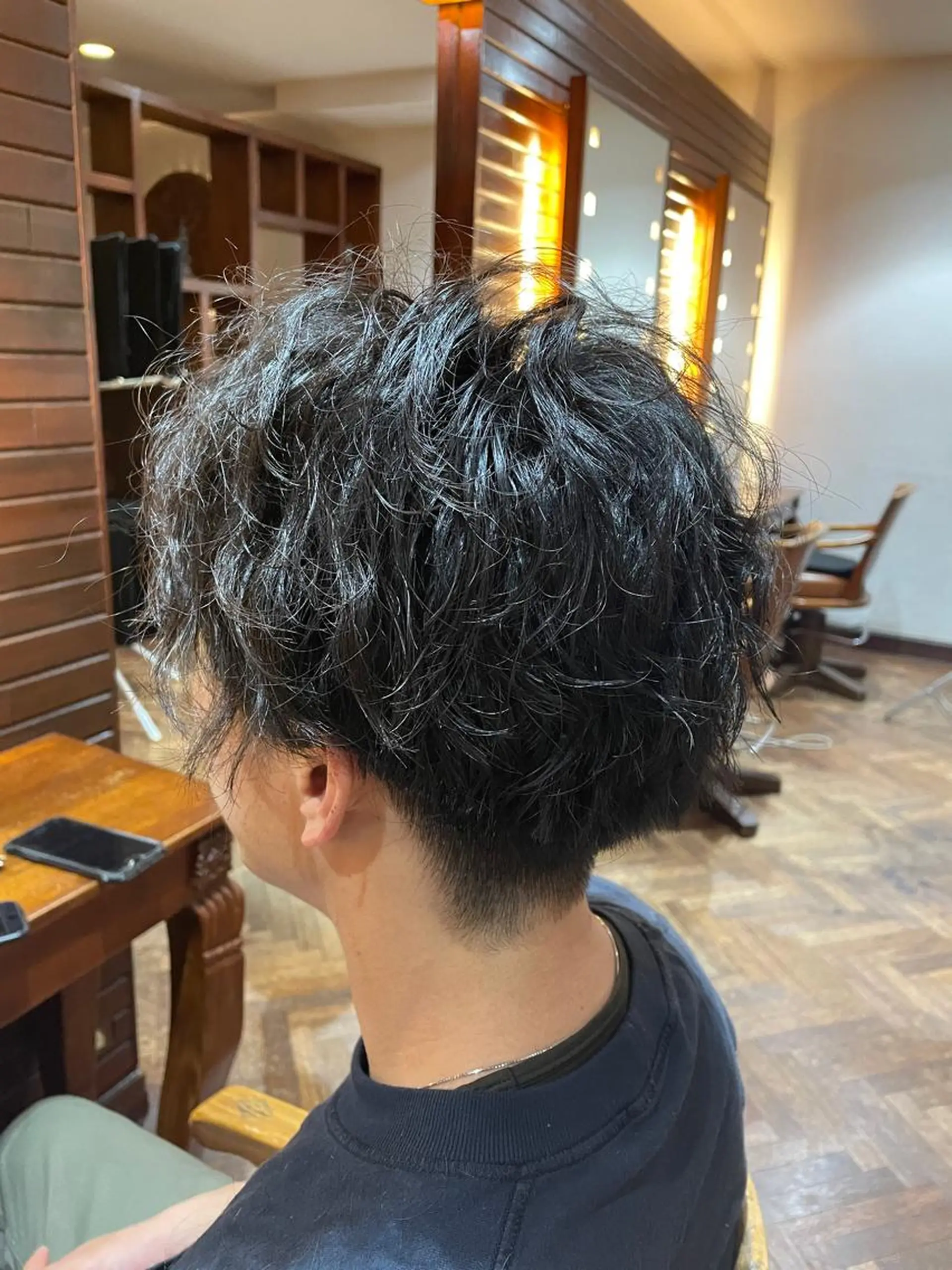 メンズ センターパート メンズパーマ stylist YUTOのヘアスタイル